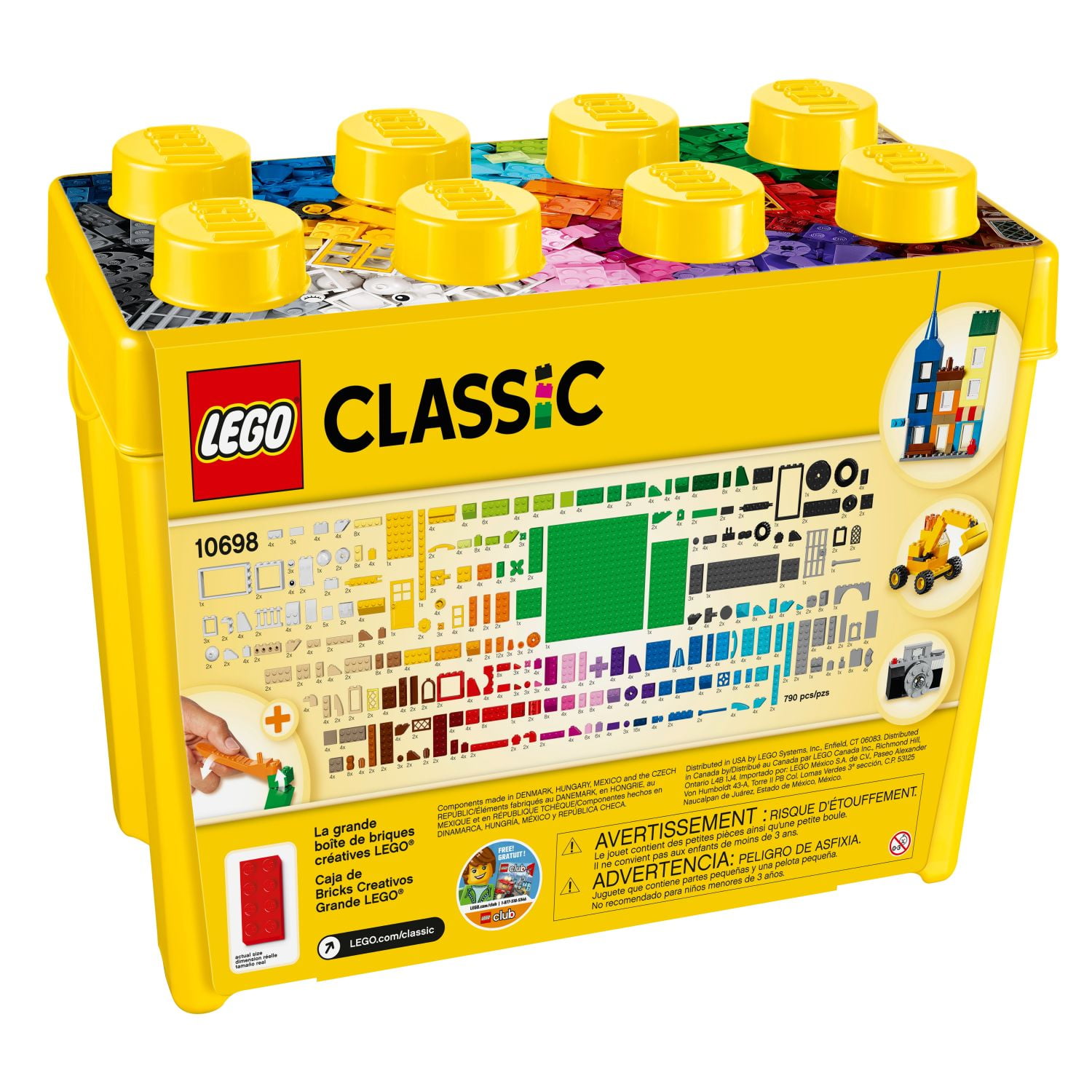 LEGO Classic Large Creative Brick Box 10698 Building Set with Storage Case (790 Pieces) 6aimv