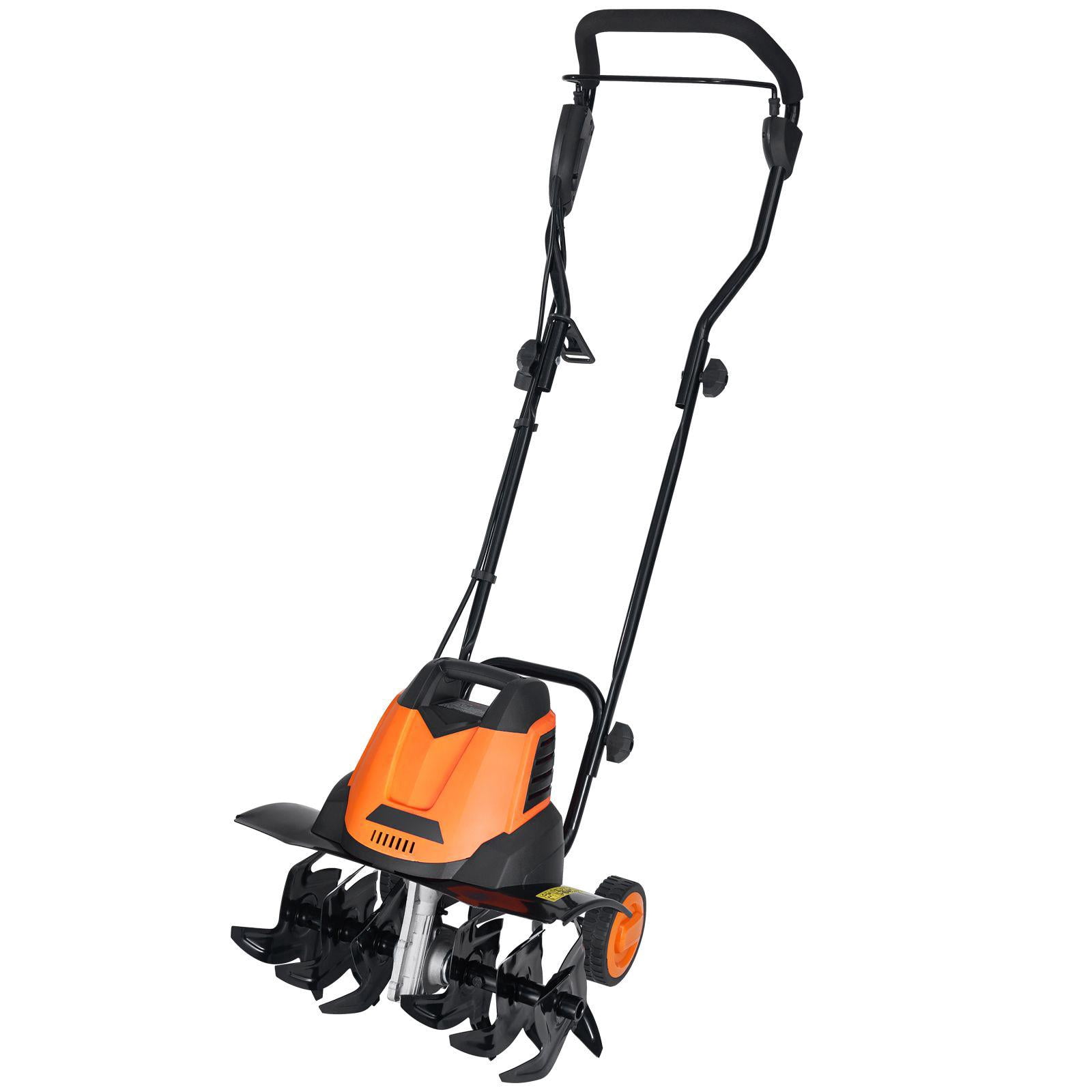 GUOXIANG 12 Amp Electric Tiller Corded Garden Cultivator with Manganese Steel Blades (18 in Width, 3.94 in Depth) 6g0rd