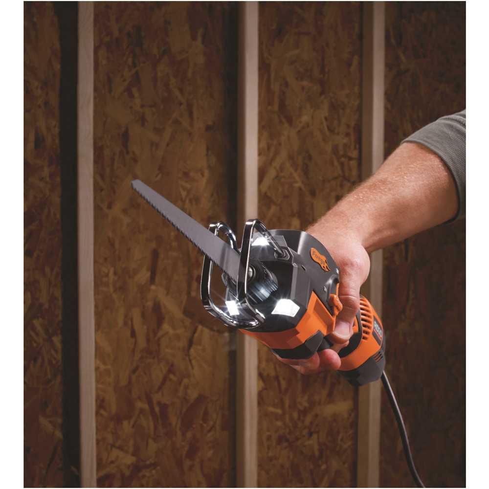 RIDGID 6-Amp Orbital Reciprocating Saw Kit (Orange, 1-Pack) 3gwn2