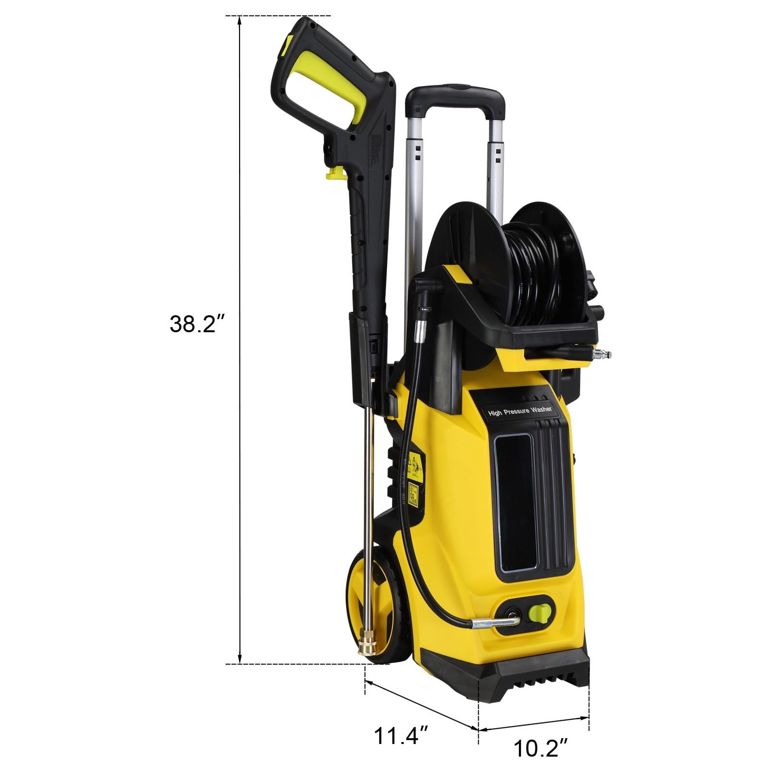 Seizeen Electric Pressure Washer High-Pressure Cleaning System (Yellow, 3380 PSI) 9fvro