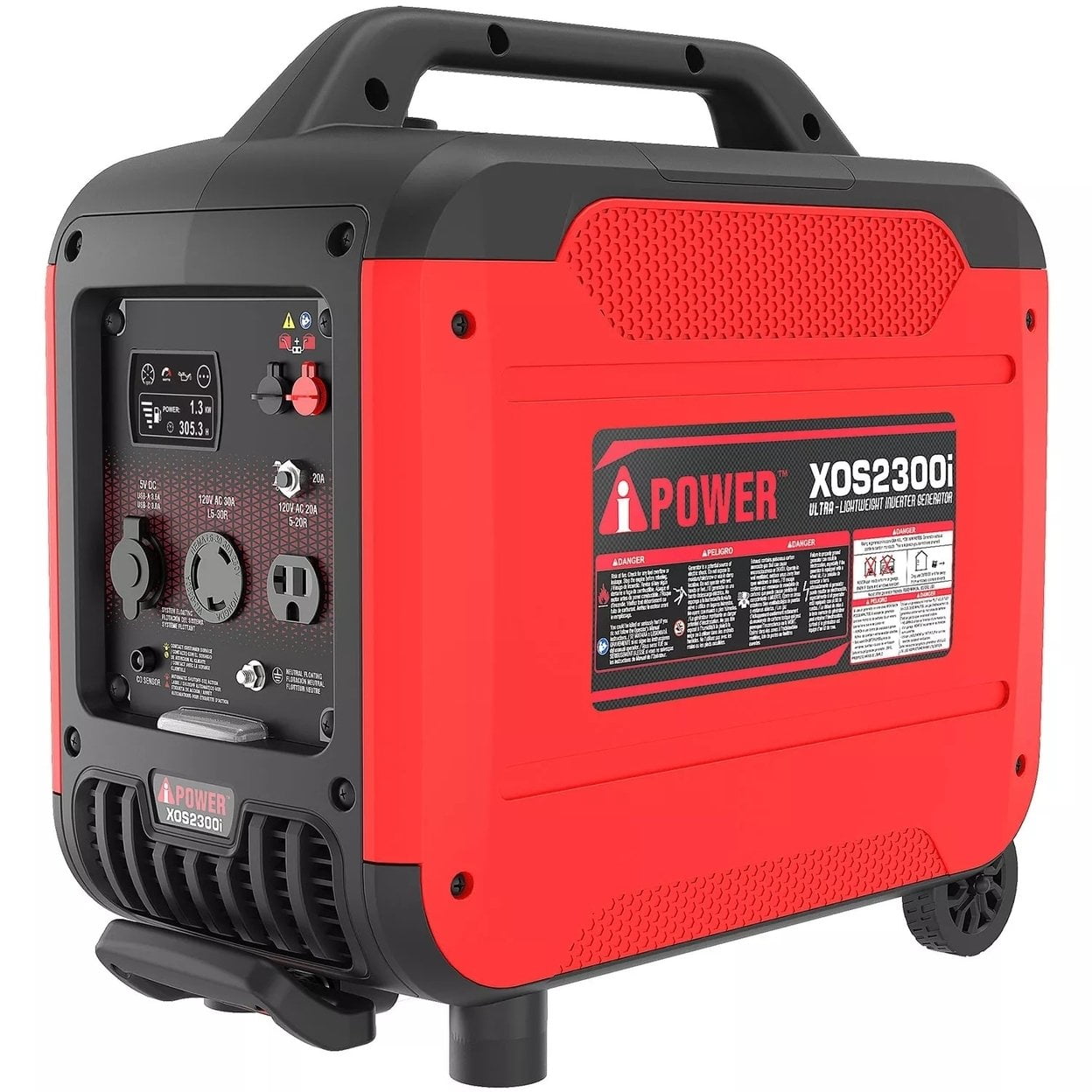 A-iPower 2300 Watt Portable Inverter Generator with CO Sensor (48.5 lb, 20.1 in x 20 in x 20.7 in) z74eq