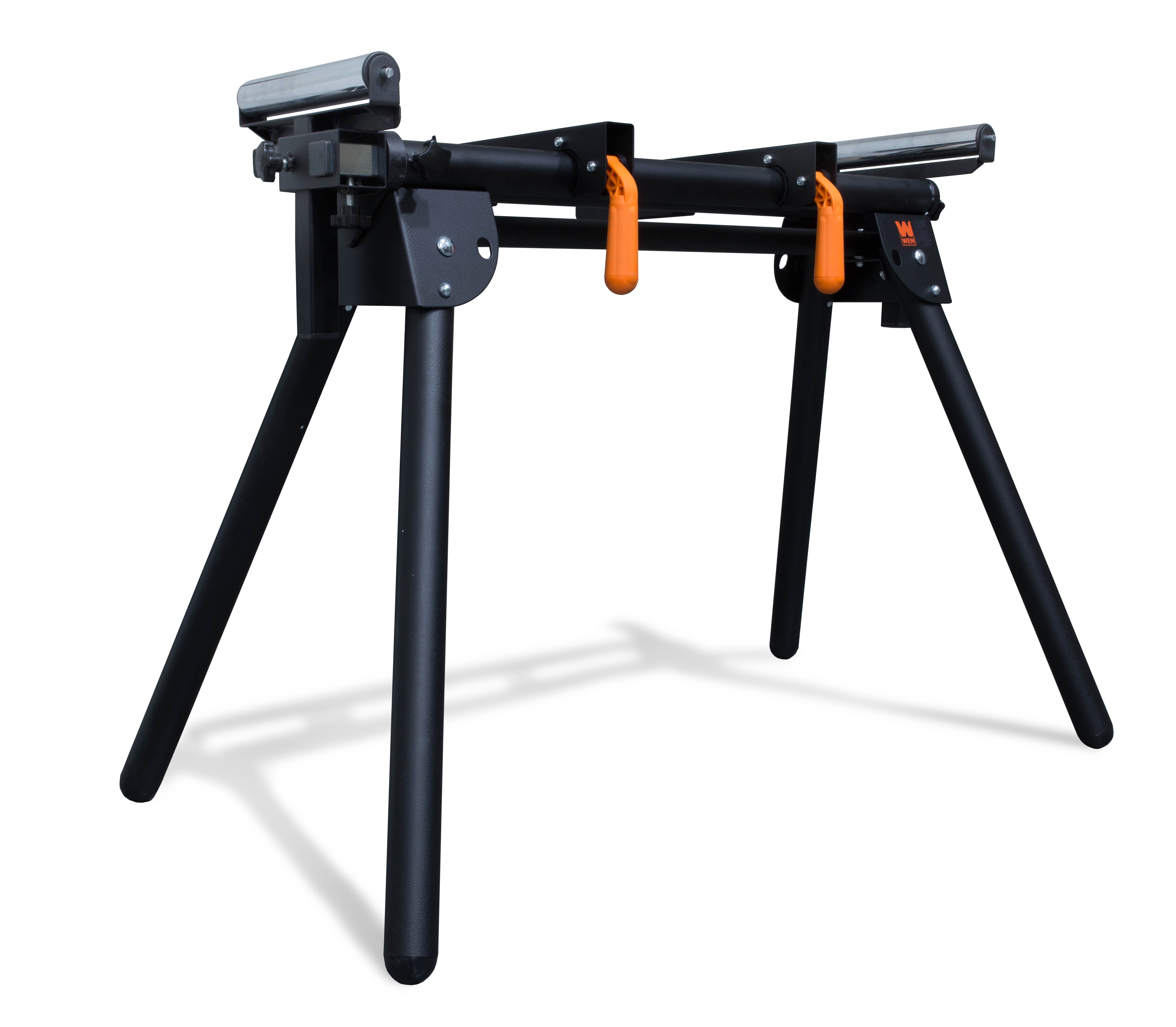 WEN Miter Saw Stand with Quick-Release Brackets and Adjustable Support Arms (750 lb Capacity) 2g5kf