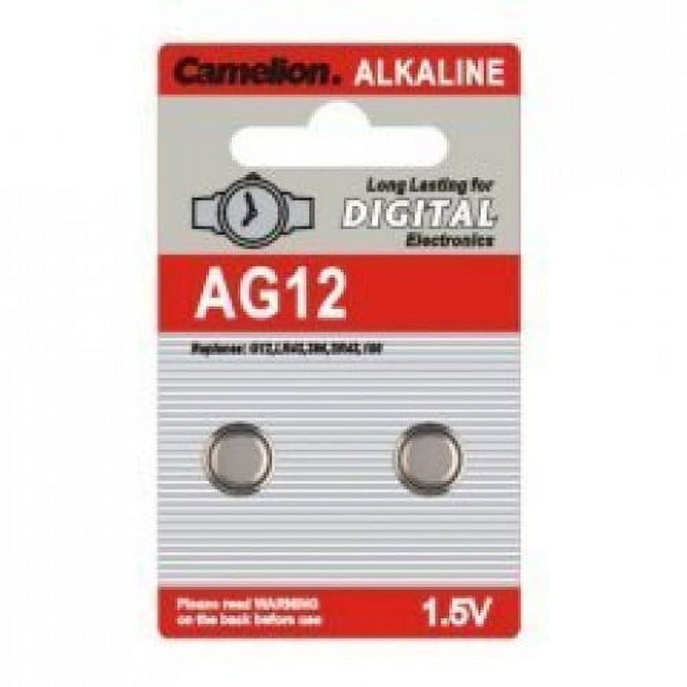 Camelion Premium Alkaline LR43 AG12 Button Cell Battery (2 Pack) 375t4