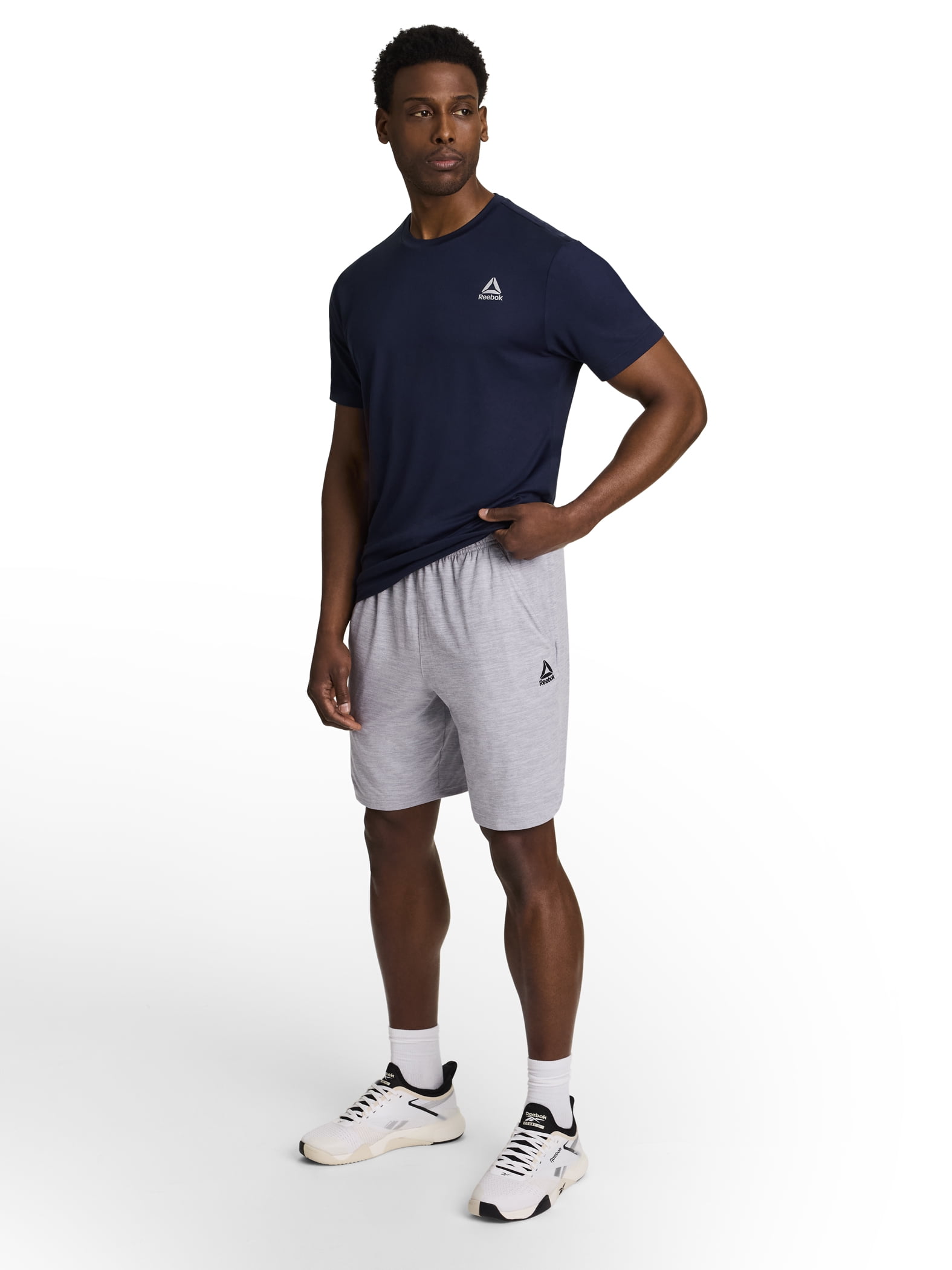 Reebok Men's Core Athletic Performance Shorts (Grey, XS) l79sg