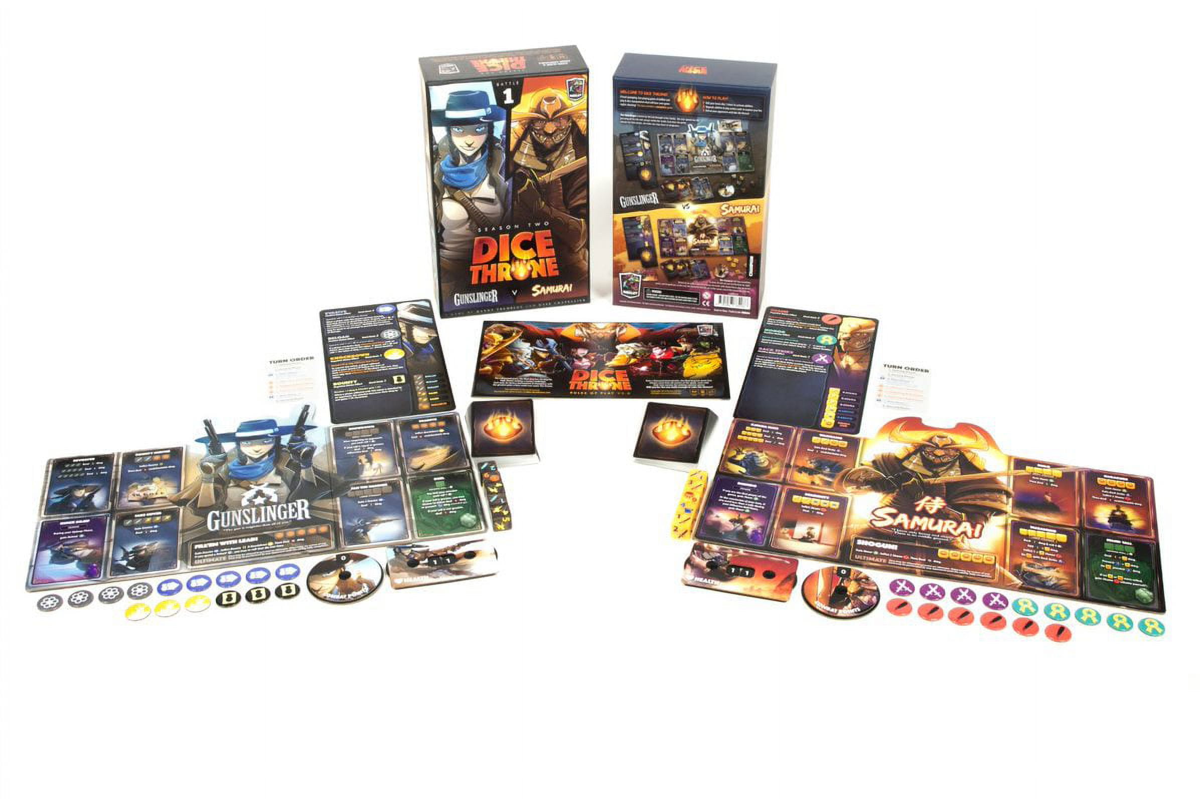 Dice Throne Season Two Battle Chest Gunslinger Vs Samurai (1 Pack) v9mba