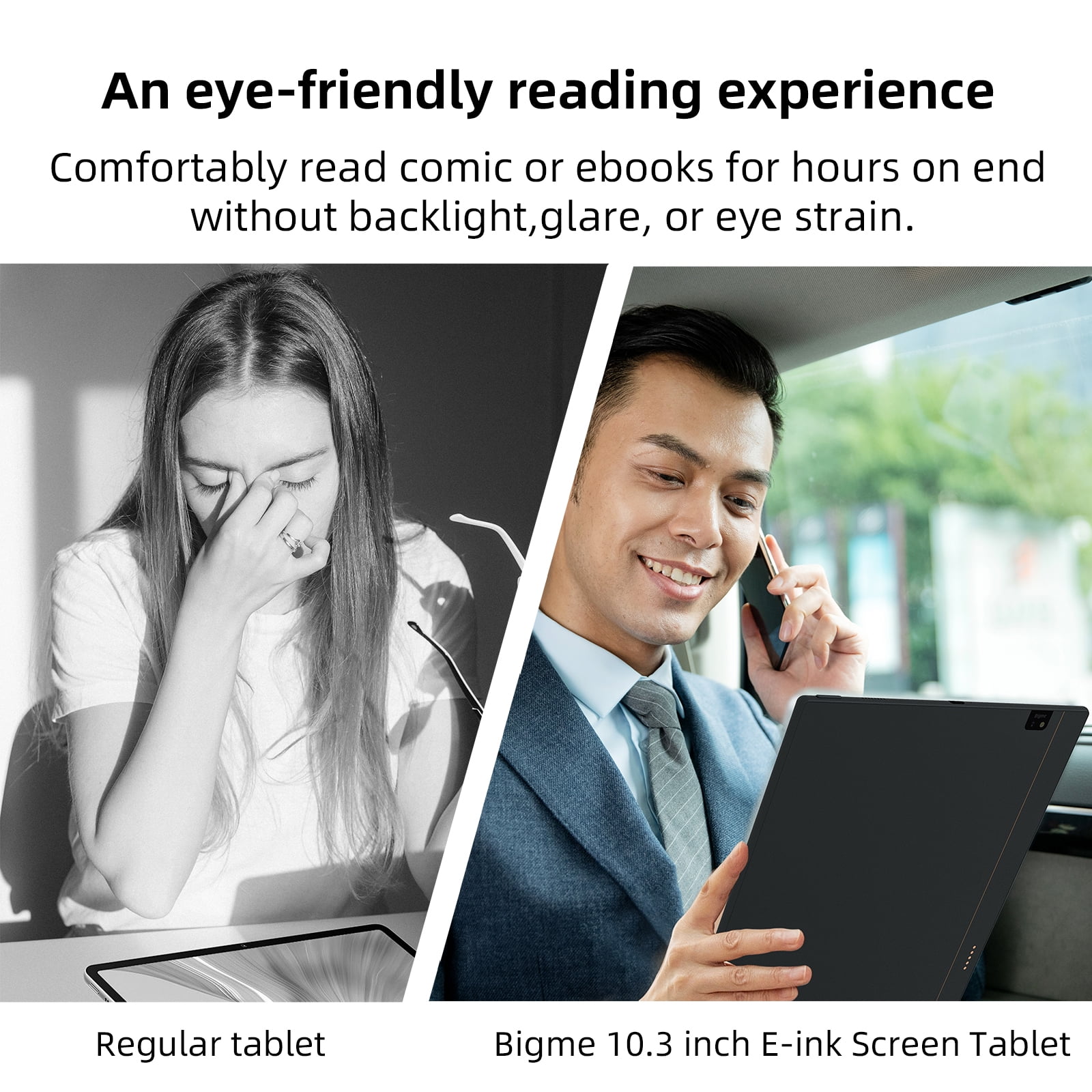 BIGME B1051C 10.3-inch Color E-Paper Tablet, High-Resolution E-Ink Reader with 128GB Storage (Black) d0cvt