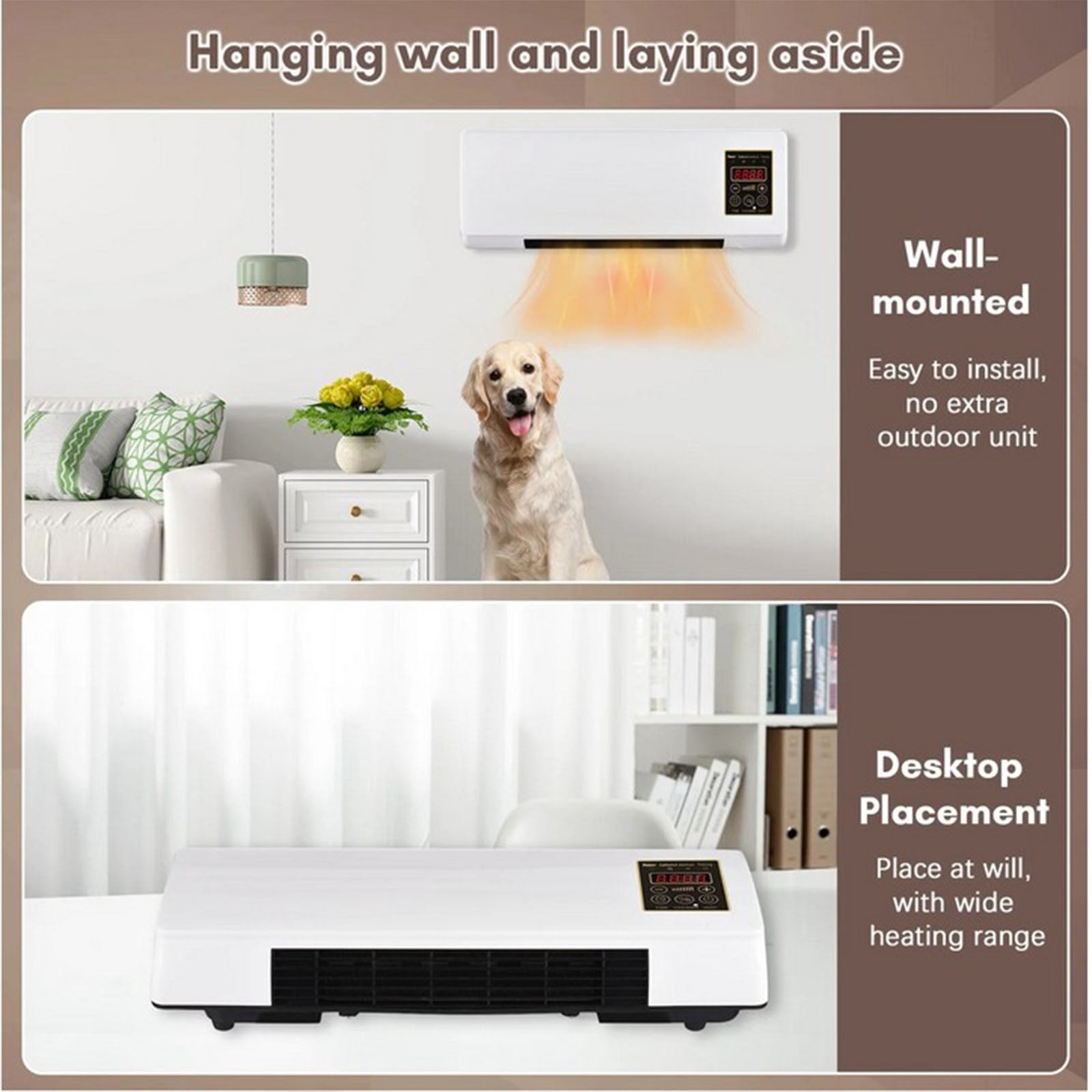 Yayiaclooher Portable Air Conditioner 3-in-1 Bladeless Fan (White, 12000 BTU) fm2r6