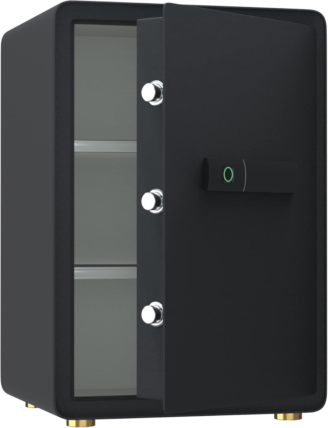 Reliancer Biometric Fingerprint Safe Box with Sensor Light (Black, 3.4 cu ft) c0z2a