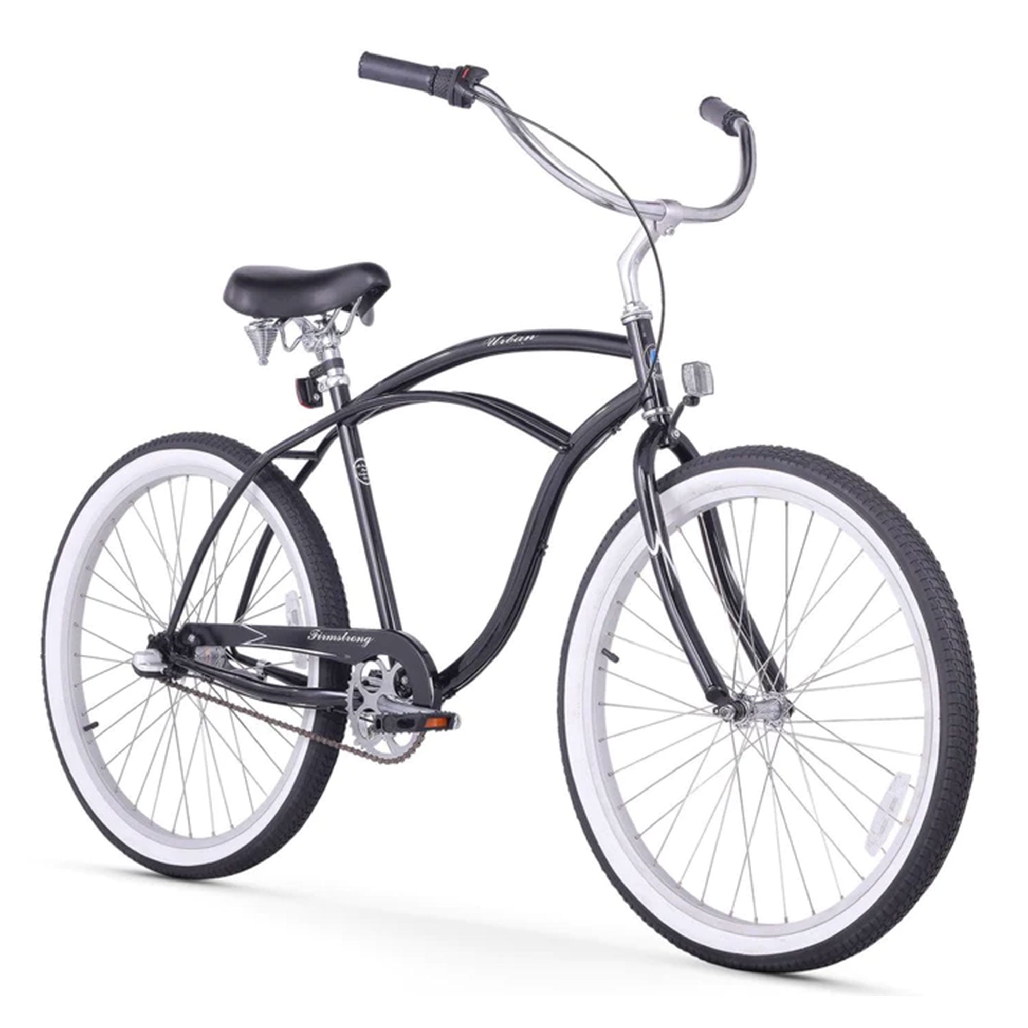 Firmstrong Urban Man 3-Speed Beach Cruiser Bike (Black, 26 in) bzgkq