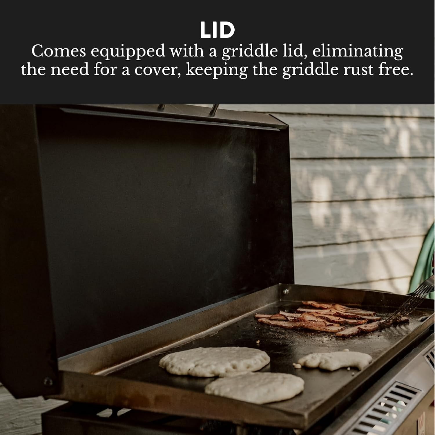Gas One 2-Burner Propane Gas Griddle and Stove Combo with Flat Top Grill (Black, 2-Burner) 34ybv