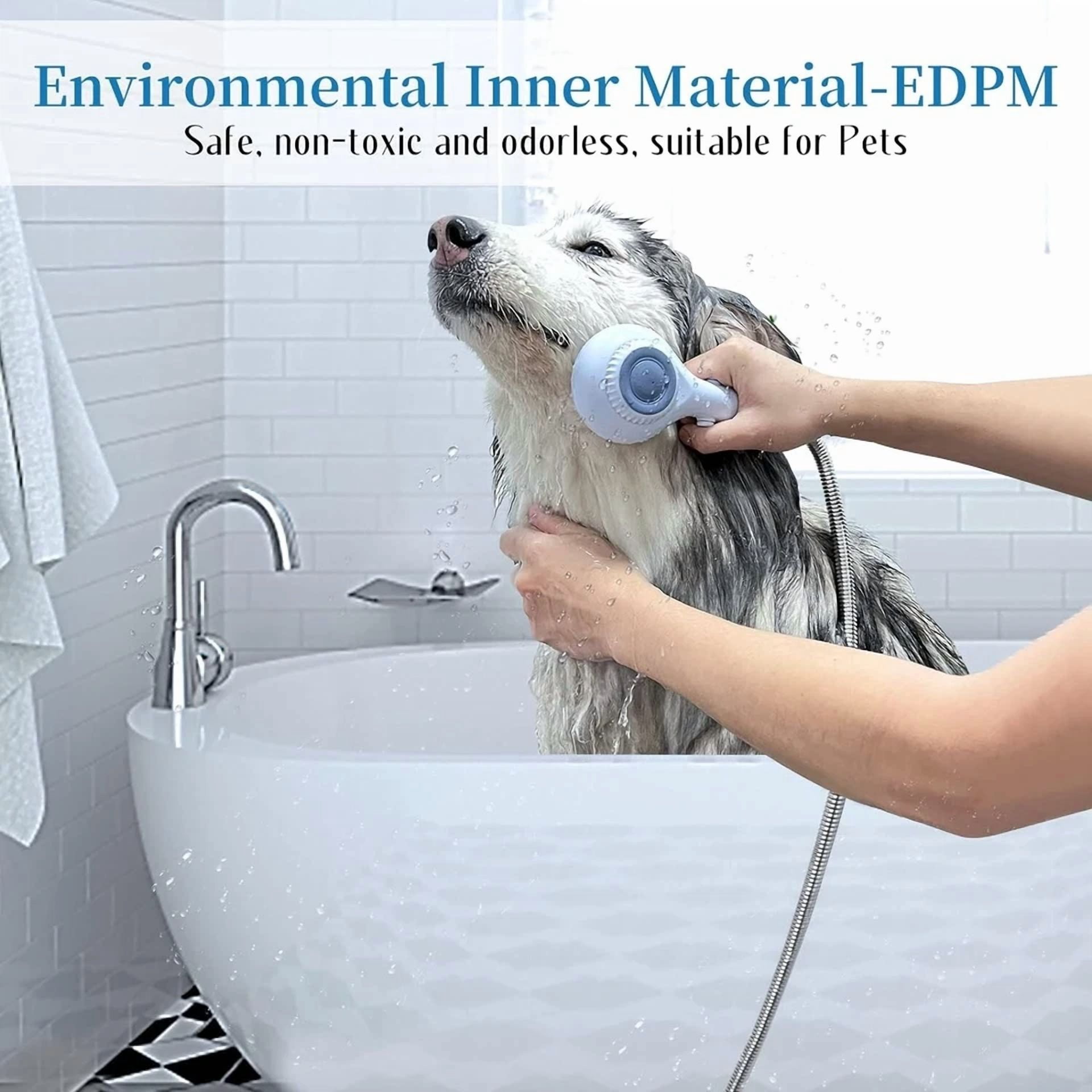 VAULT Stainless Steel Shower Hose for Pet Bathing and Dog Grooming (Flexible, 79 in) wj34h