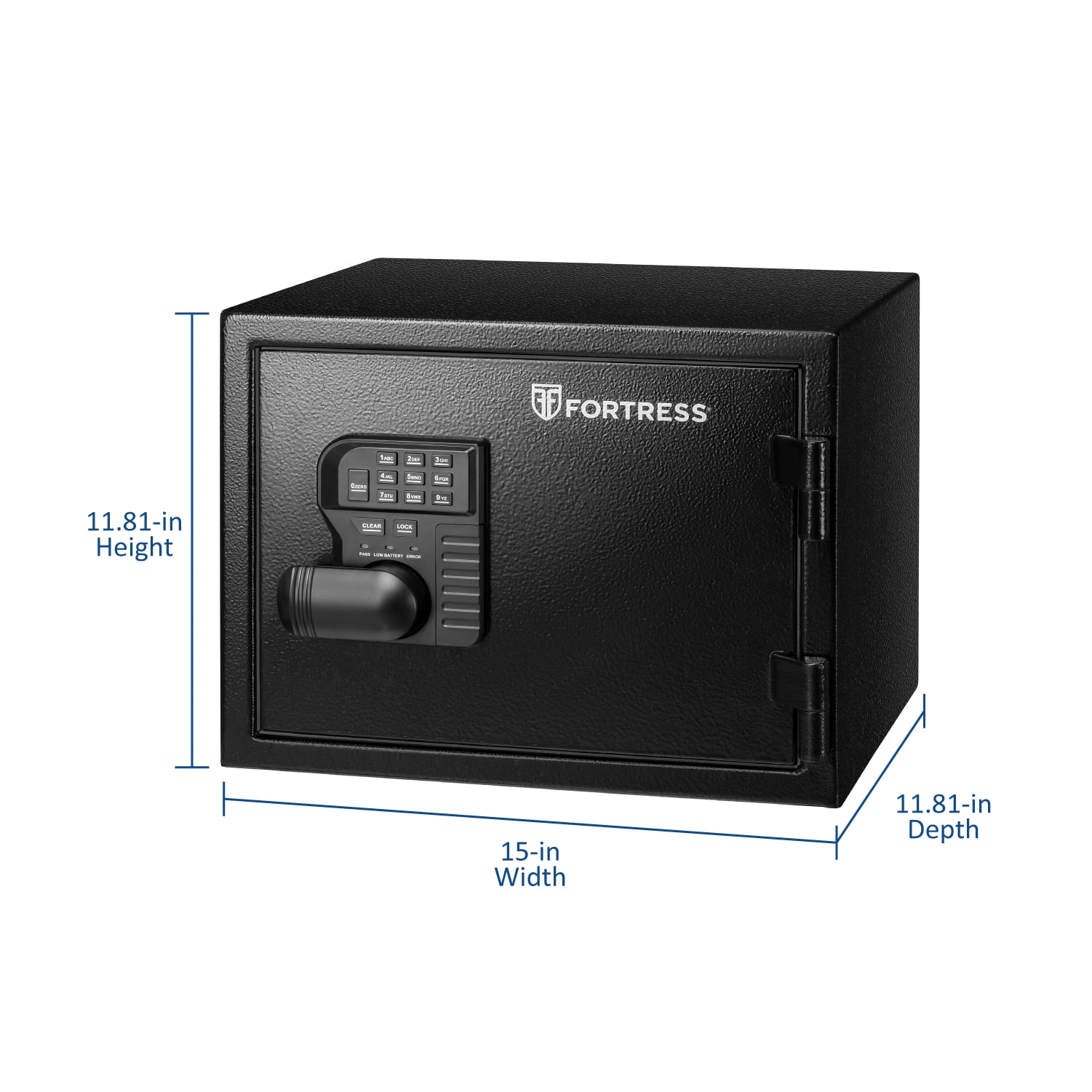 Fortress Personal Fire and Waterproof Safe with Electronic Lock (Black, 1 Shelf) r86yq