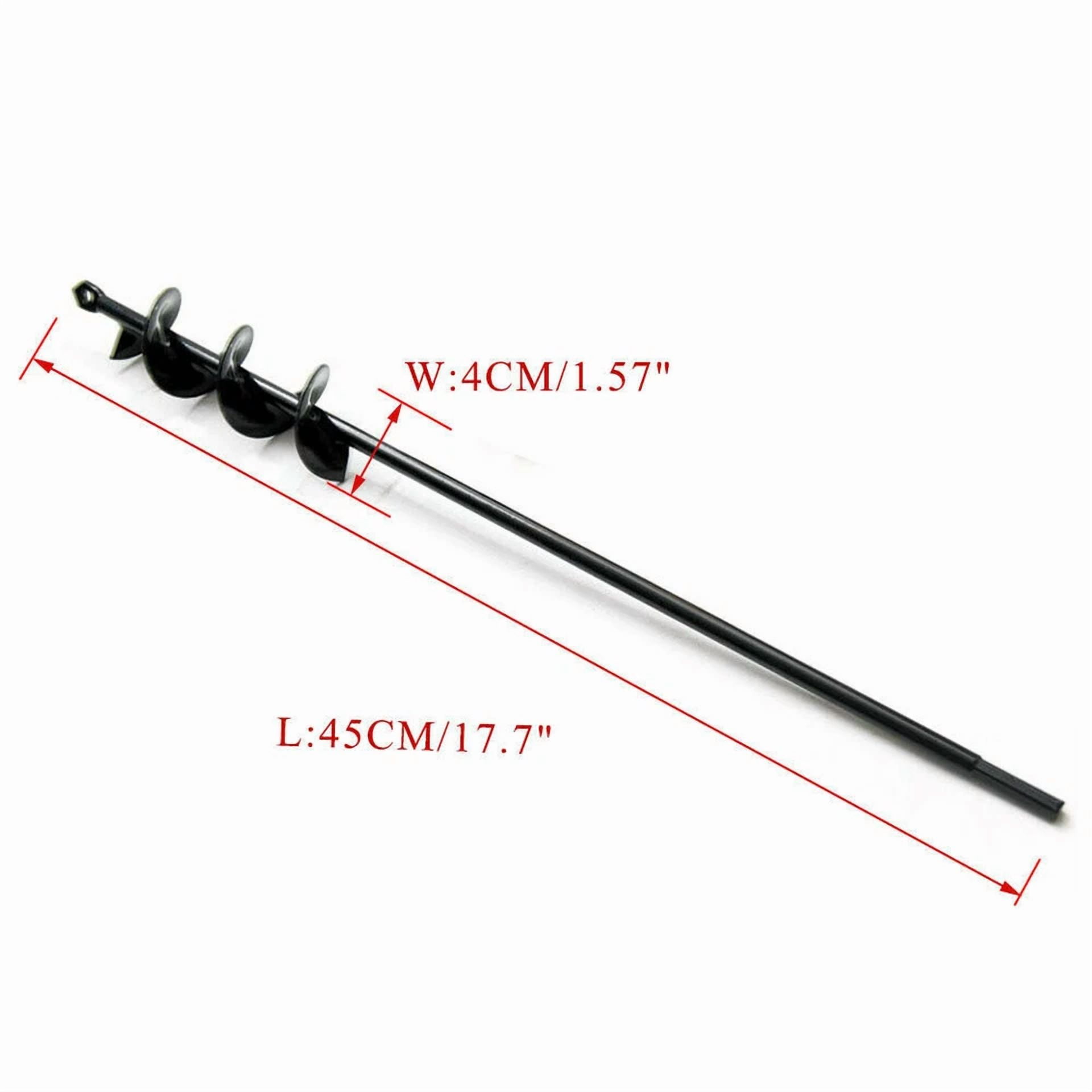 Purely Elizabeth Garden Planting Auger Spiral Hole Drill Bit (18 in) zmidy