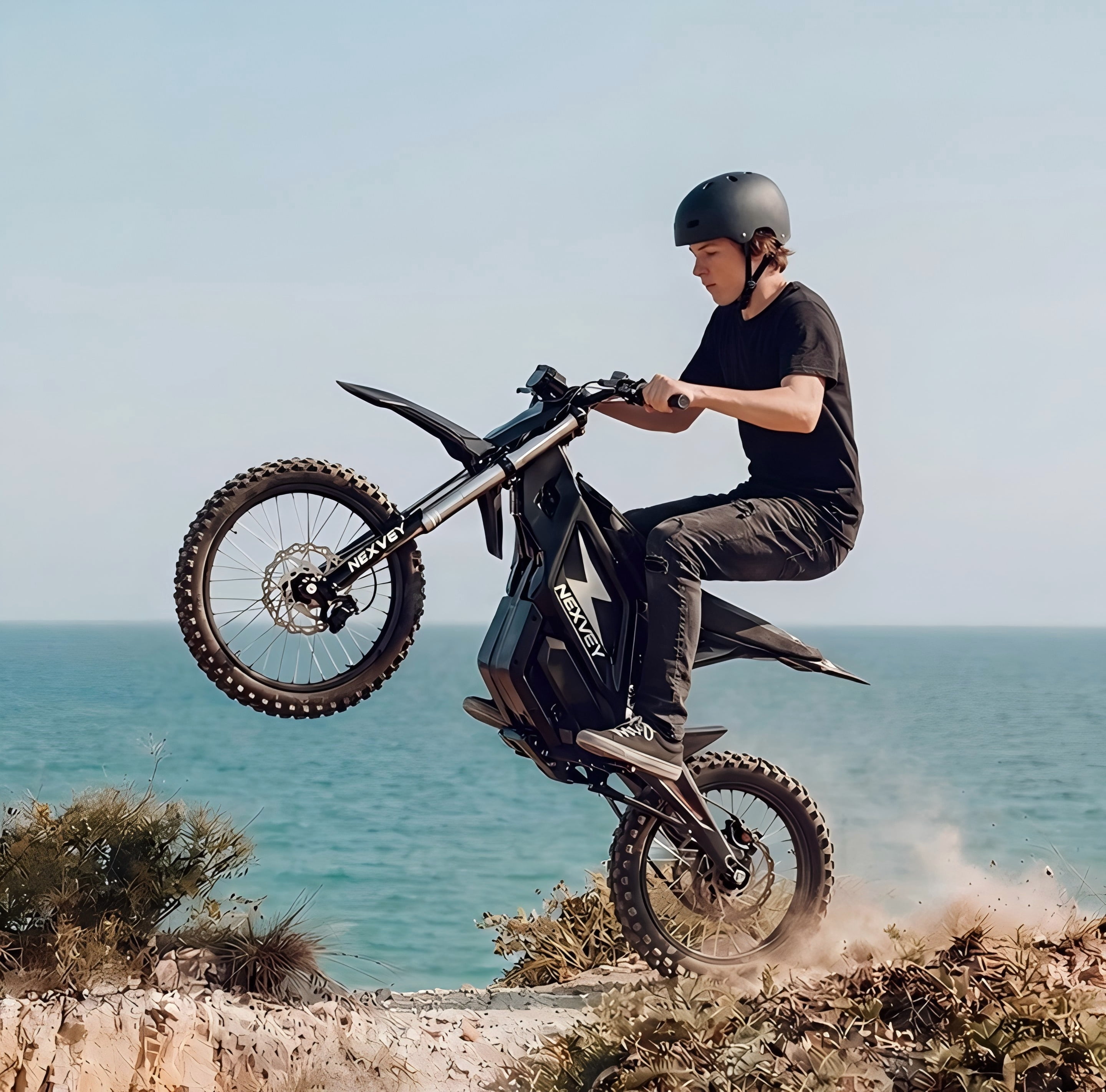 NEXVEY Flash Electric Dirt Bike for Teens, 4000W High-Torque Motor, 35 MPH Max Speed, Dual Suspension & Disc Brakes (Yellow, 22.5AH Battery) z5s5n
