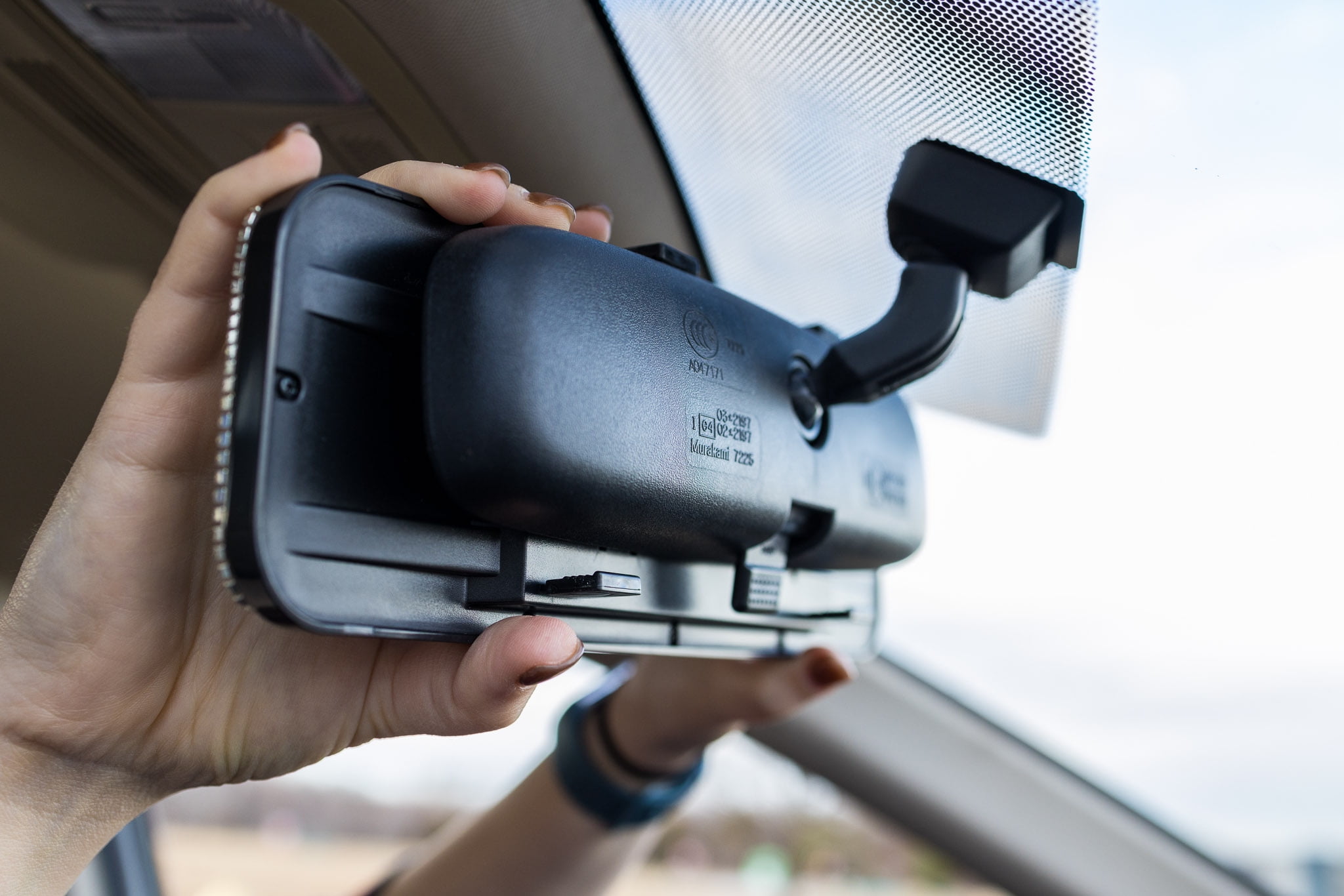 Auto Drive Rhinestone Rear View Mirror, Universal Clip-on Interior Accessory (Silver, 11.5 in) cp9rv