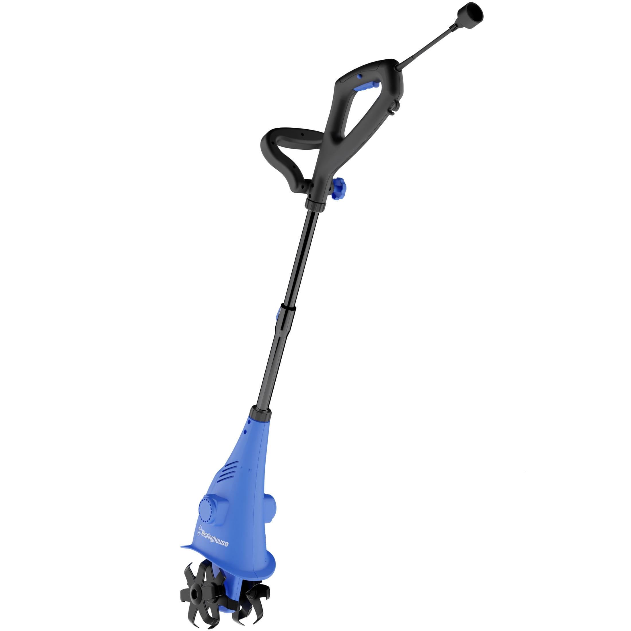 Westinghouse Corded Electric Mini Tiller Cultivator, 2.5 Amp Motor with 4 Steel Blades (6 in Width) xwr4b