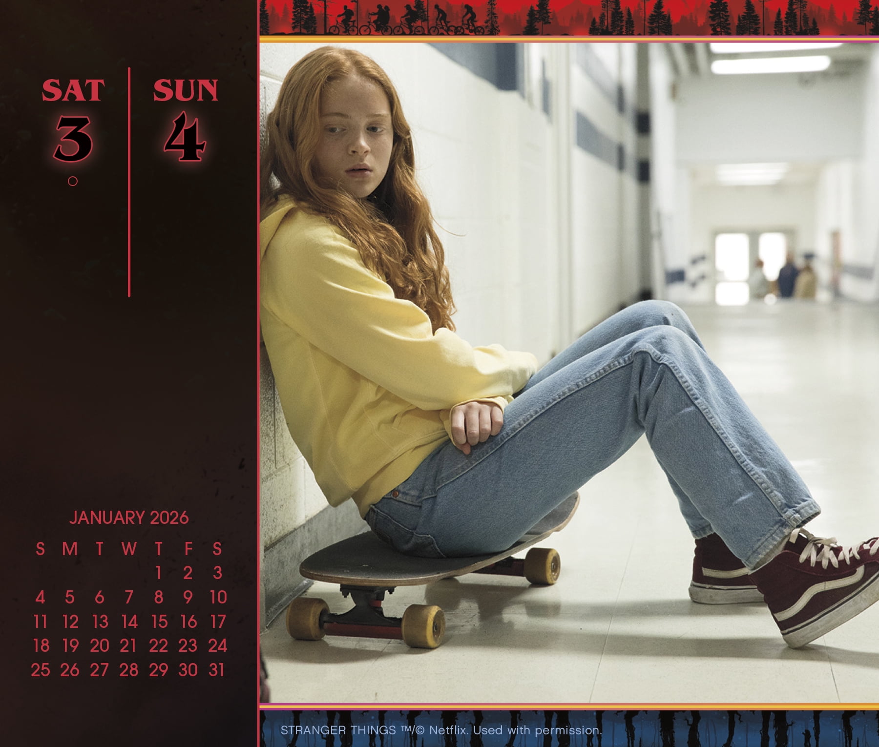 Trends International Stranger Things 2026 Daily Desk Calendar (Multicolor, 6.13 in x 5.38 in) y7gfw