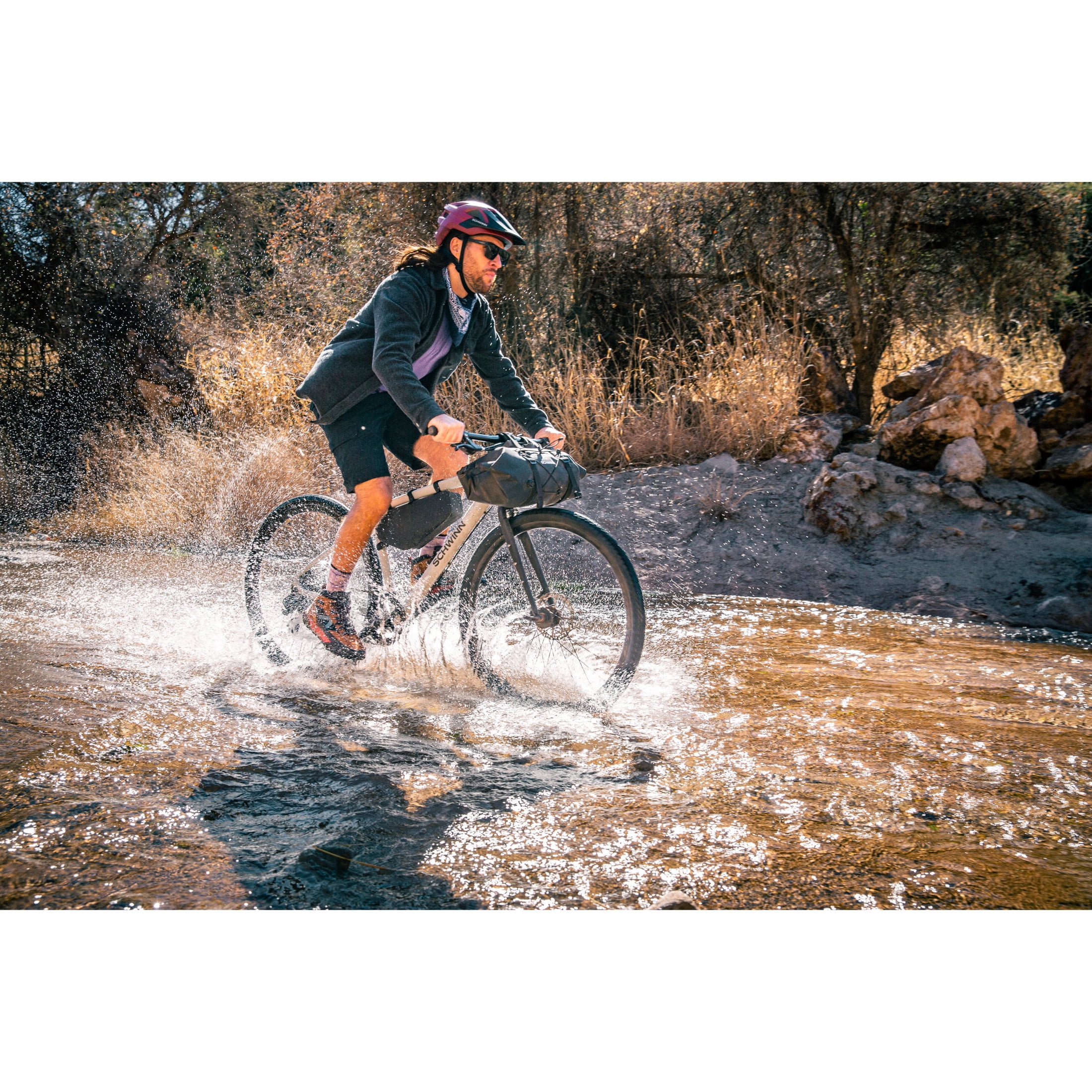 Schwinn Horicon Sport Gravel Bike, Lightweight Aluminum Frame, Mechanical Disc Brakes (Gray, 700c) ac6s4