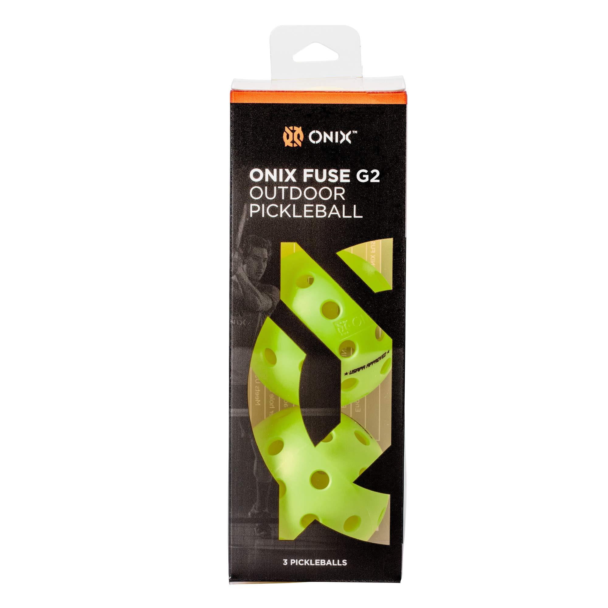Onix Fuse G2 Pickleball Ball (Neon Green, 1 Pack) xte31