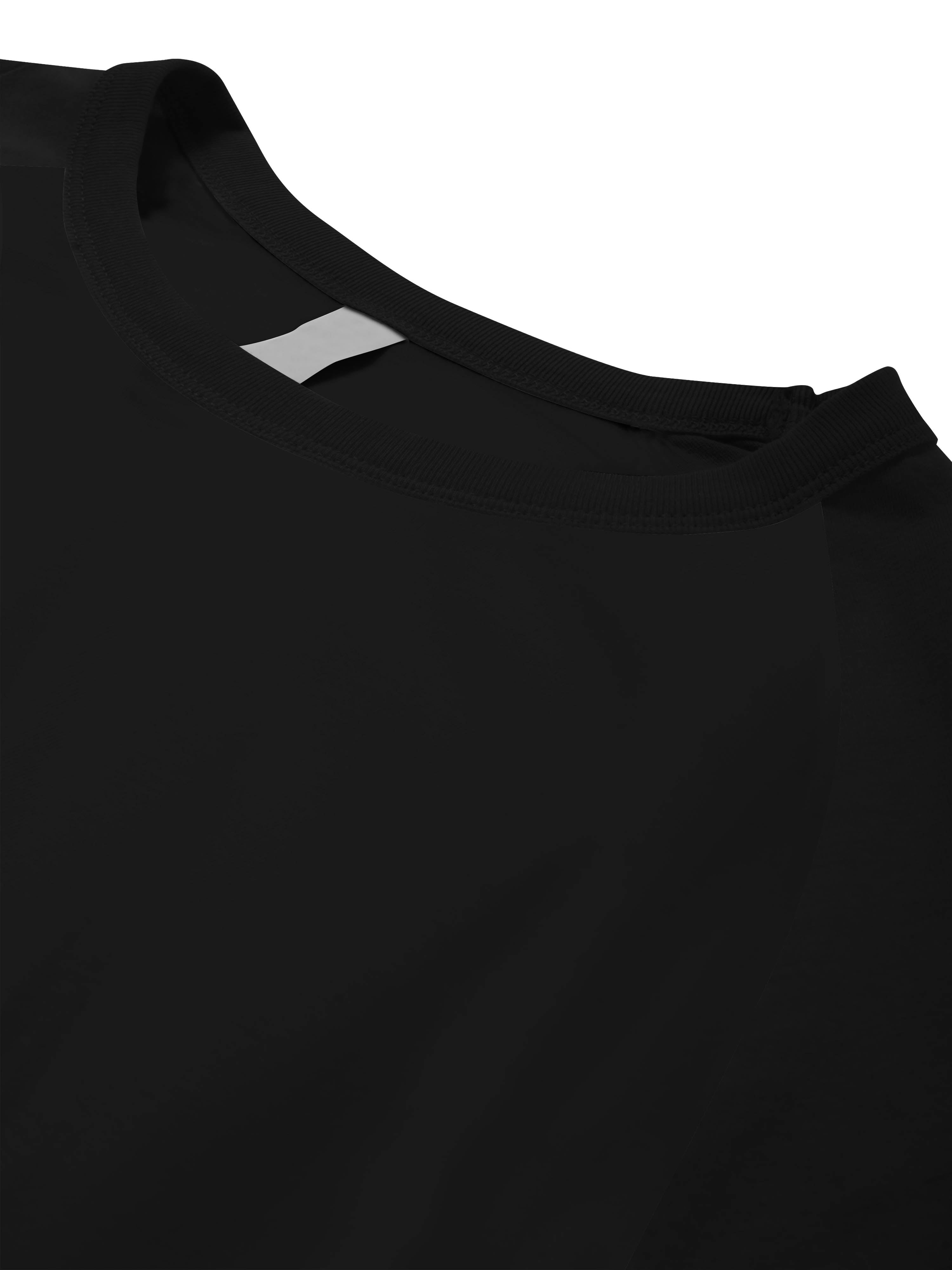 Ma Croix Mens Baseball Raglan 3/4 Sleeve Jersey Athletic Sportswear T-Shirt (Black, Large) xqqfn