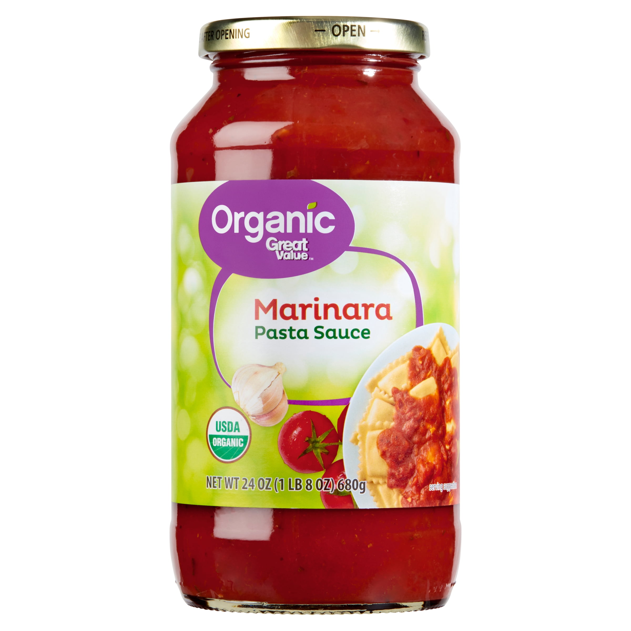 Great Value Organic Marinara Pasta Sauce, Rich Tomato and Herb Blend (24 oz) oqz6v