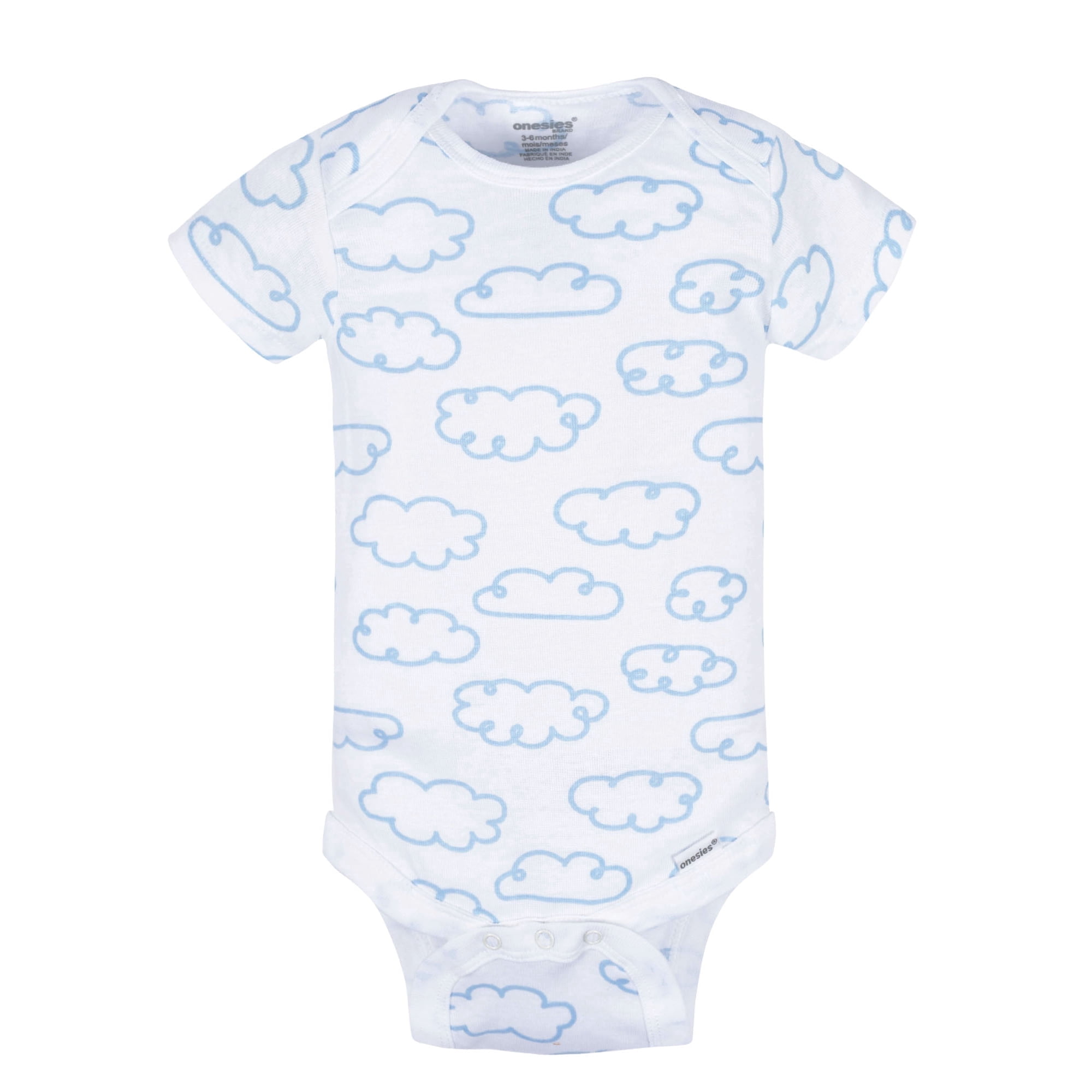 Onesies Brand Baby Bodysuits Short Sleeve Cotton Rompers (Yellow, 8-Pack, Newborn-12M) kjlw6