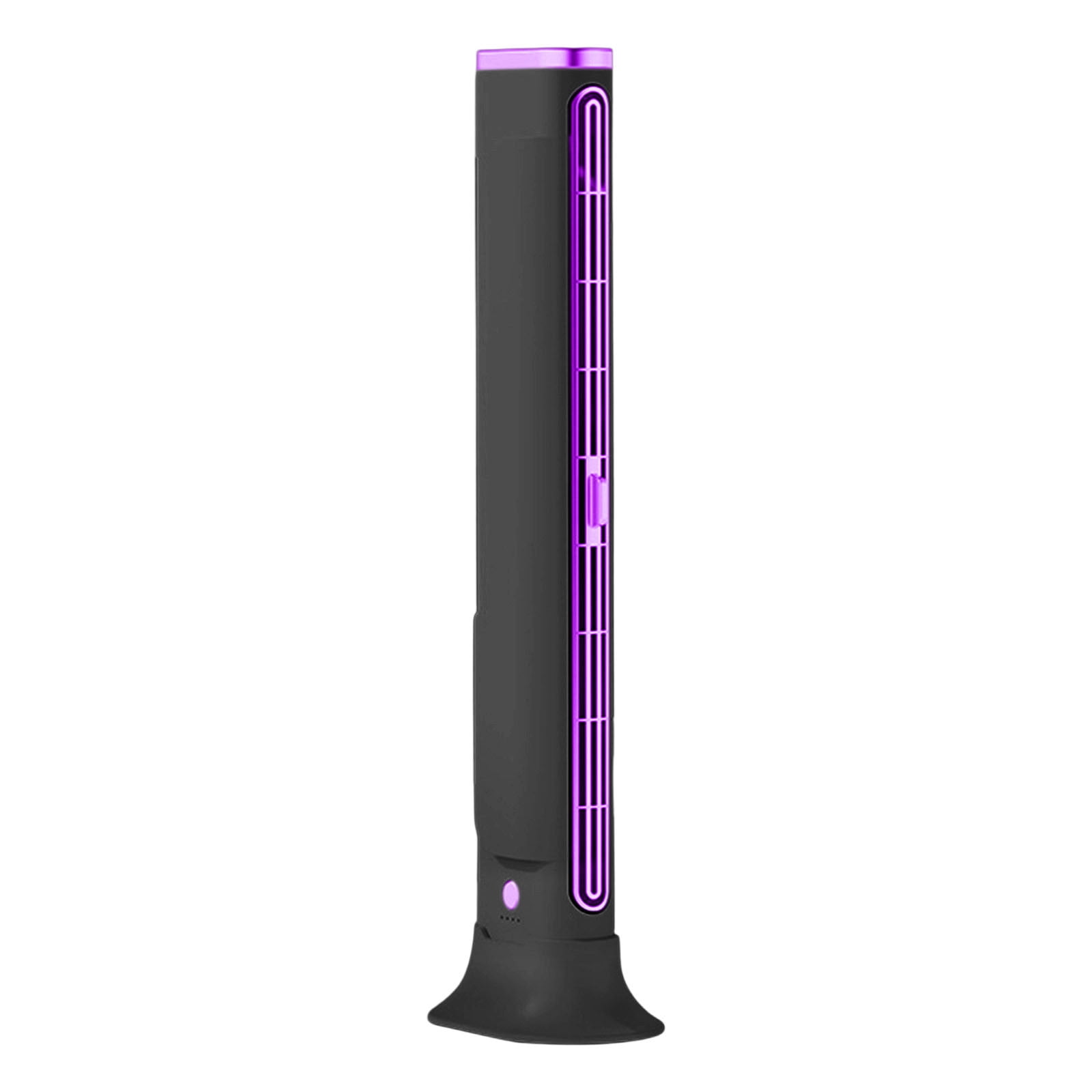 Jienlioq Bladeless Air Circulator Fan, Ultra-Quiet Desktop & Wall-Mountable Cooling Fan with 3 Speed Settings (Black, 12 in) 81s85