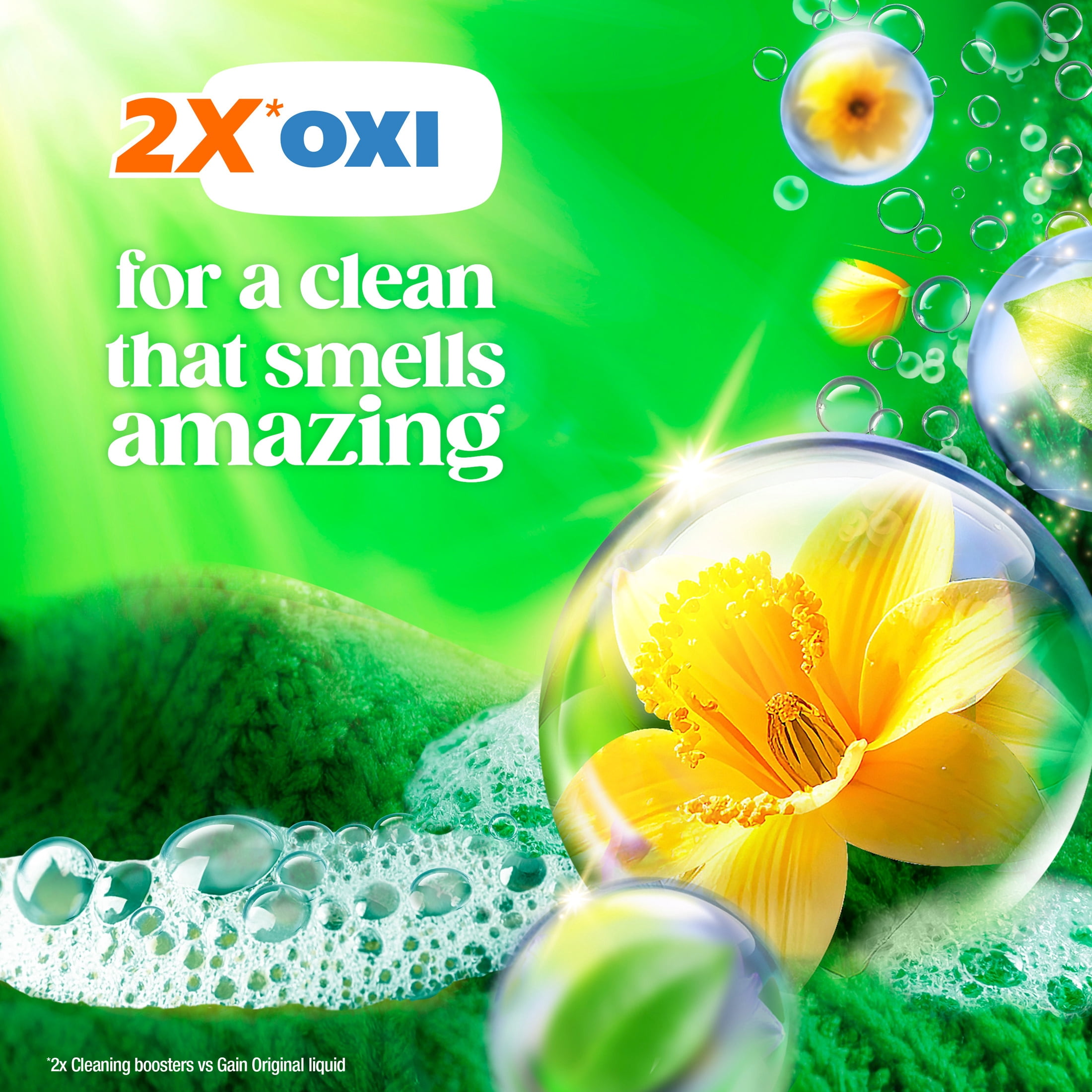 Gain Flings Laundry Detergent Pacs, 3-in-1 Oxi Boost and Febreze, Original Scent (76 Count) geu22