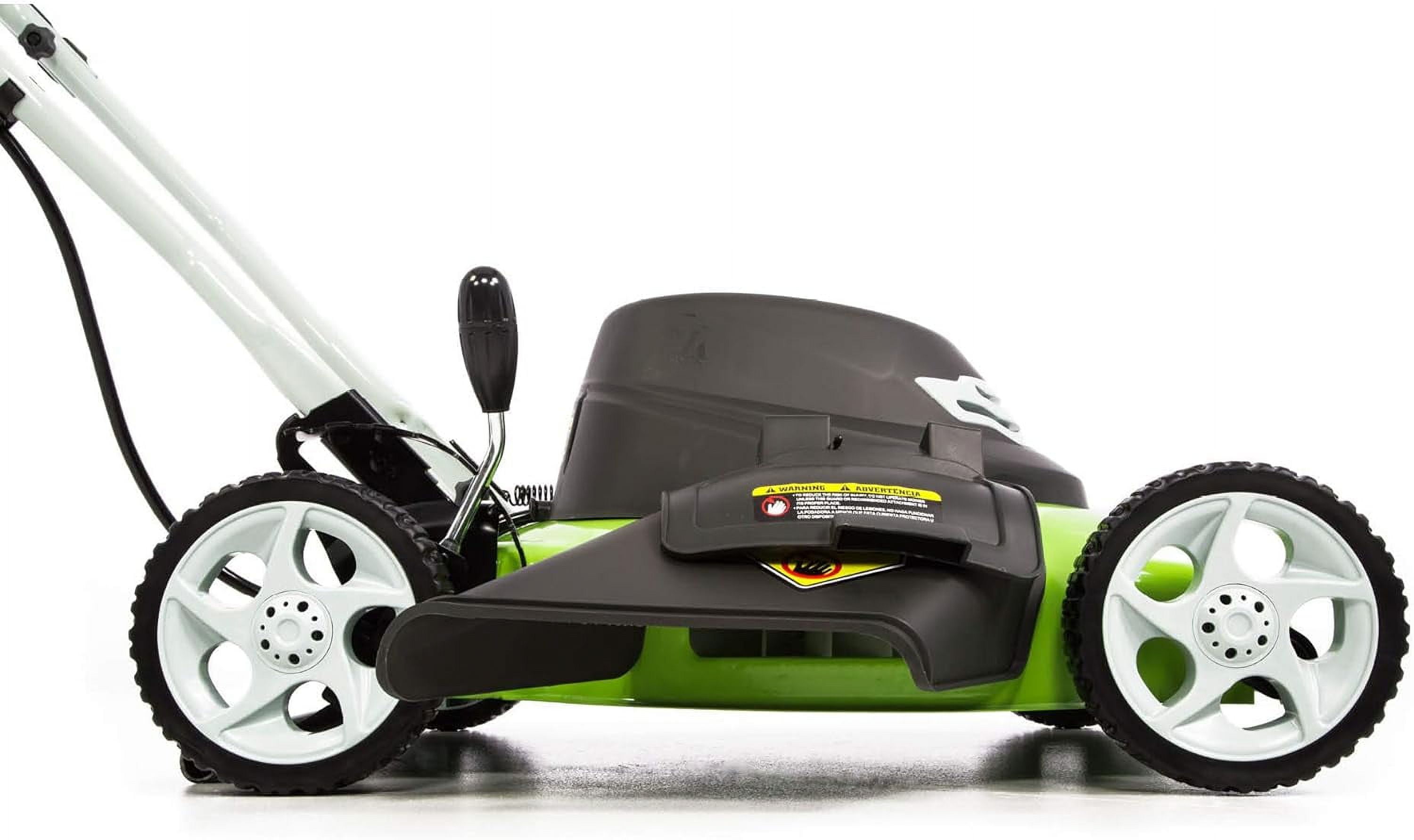 Greenworks 18-inch Corded Electric Lawn Mower (Green, 12 Amp) vlfmm