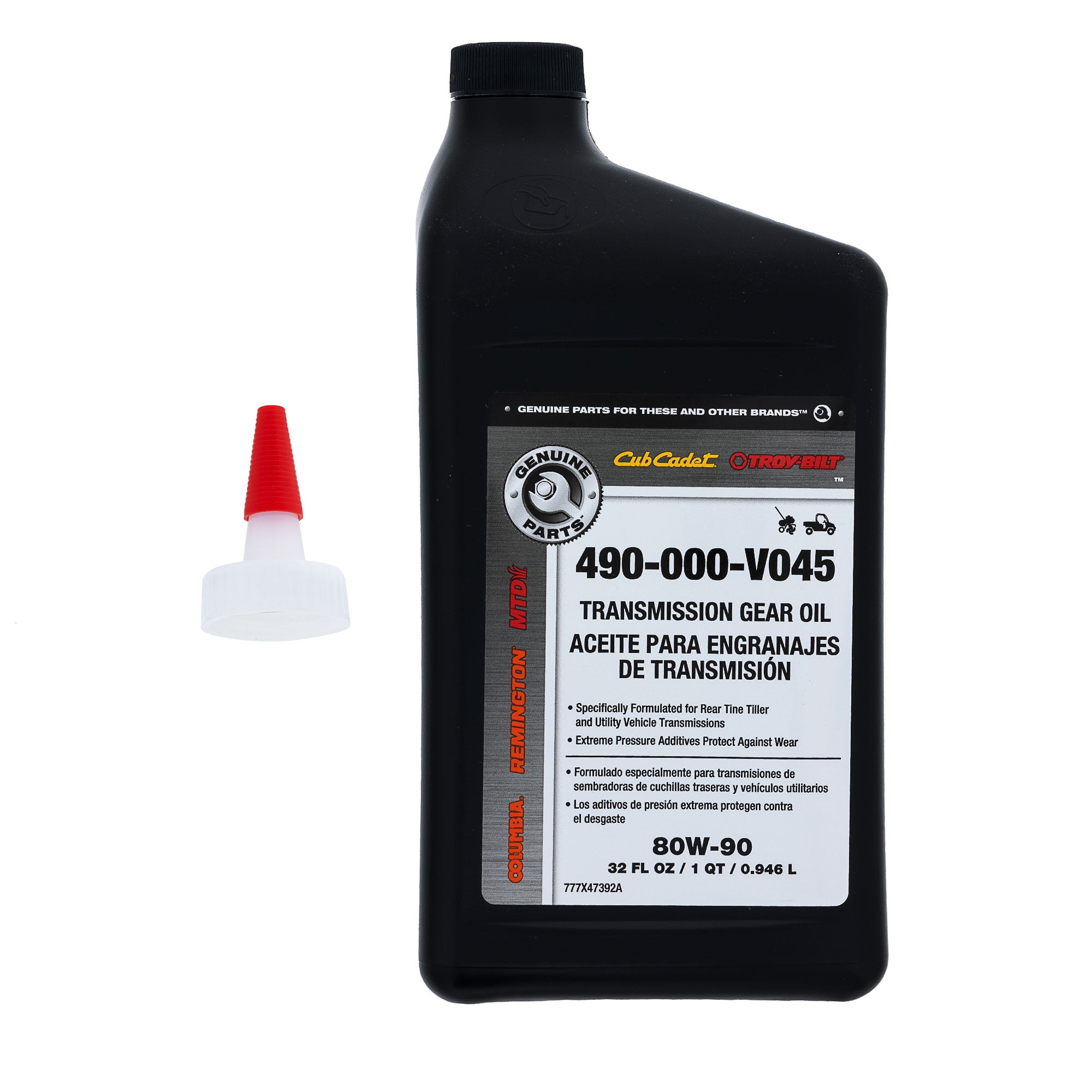 Cub Cadet 490-000-V045 Transmission 80W-90 Gear Oil for Compact Tractors and UTVs (32 fl oz) rft9e