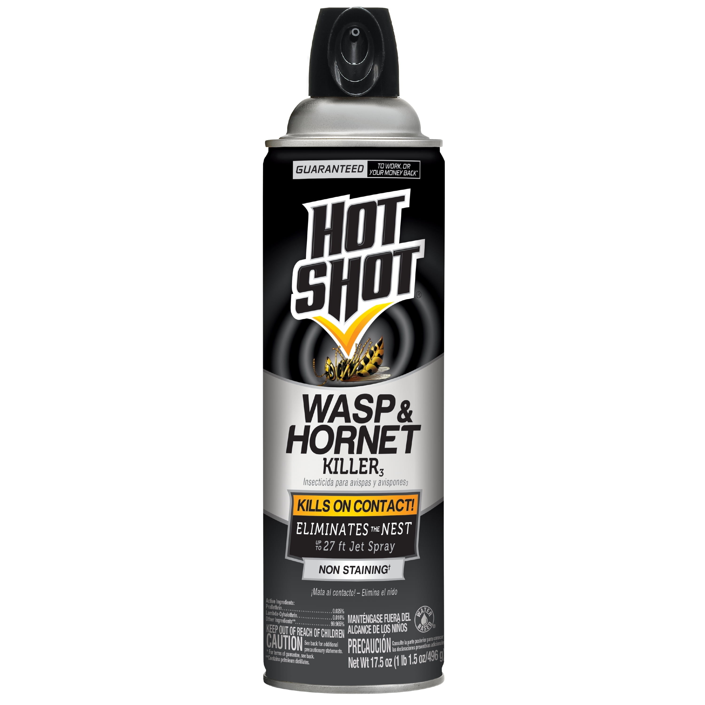 Hot Shot Wasp & Hornet Killer Outdoor Pest Control Spray (6 Pack, 17.5 oz) 62bi9