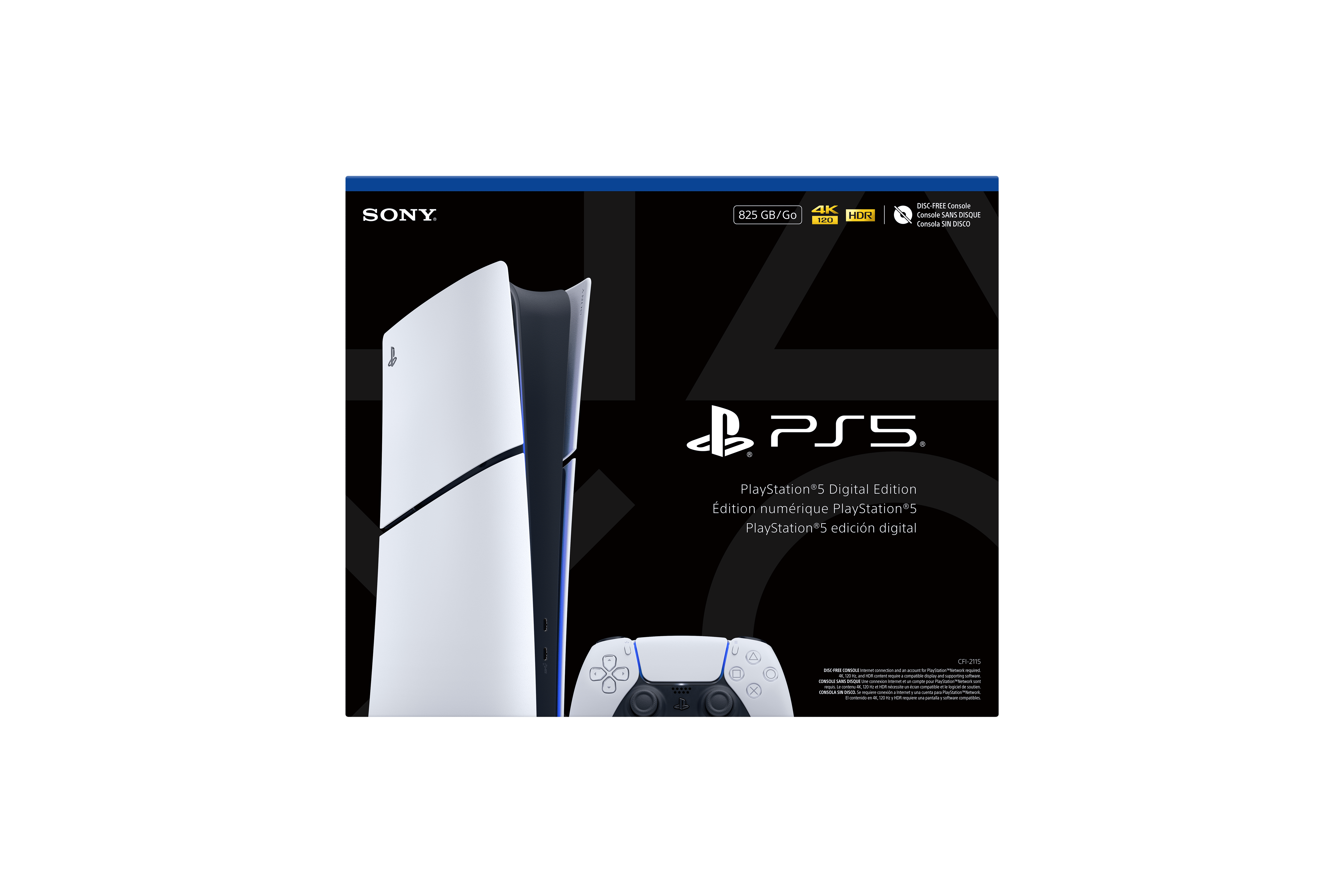 PlayStation 5 Digital Console Slim Gaming System (White, 825GB) n9kg9