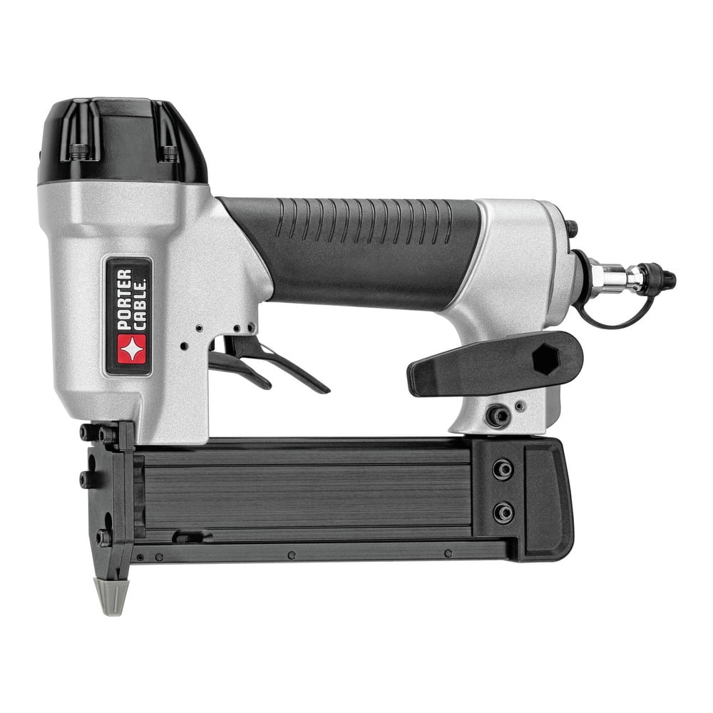 PORTER-CABLE 3-Piece Pneumatic Nailer and 6 Gallon Oil-Free Pancake Air Compressor Combo Kit (Refurbished, 6 Gallon) laxuh