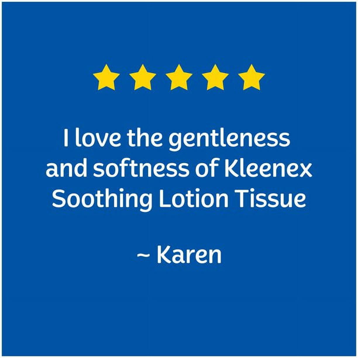 Kleenex Soothing Lotion Facial Tissues, 3-Ply Softness with Aloe and Vitamin E (White, 4 Cube Boxes, 260 Total Tissues) v4o9o