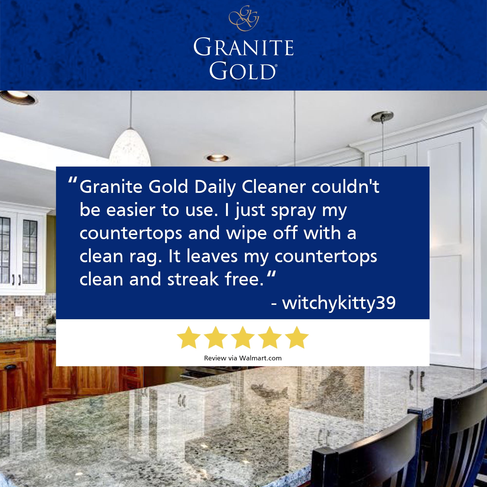 Granite Gold Daily Cleaner for Natural Stone and Quartz Surfaces (64 fl oz) alqup