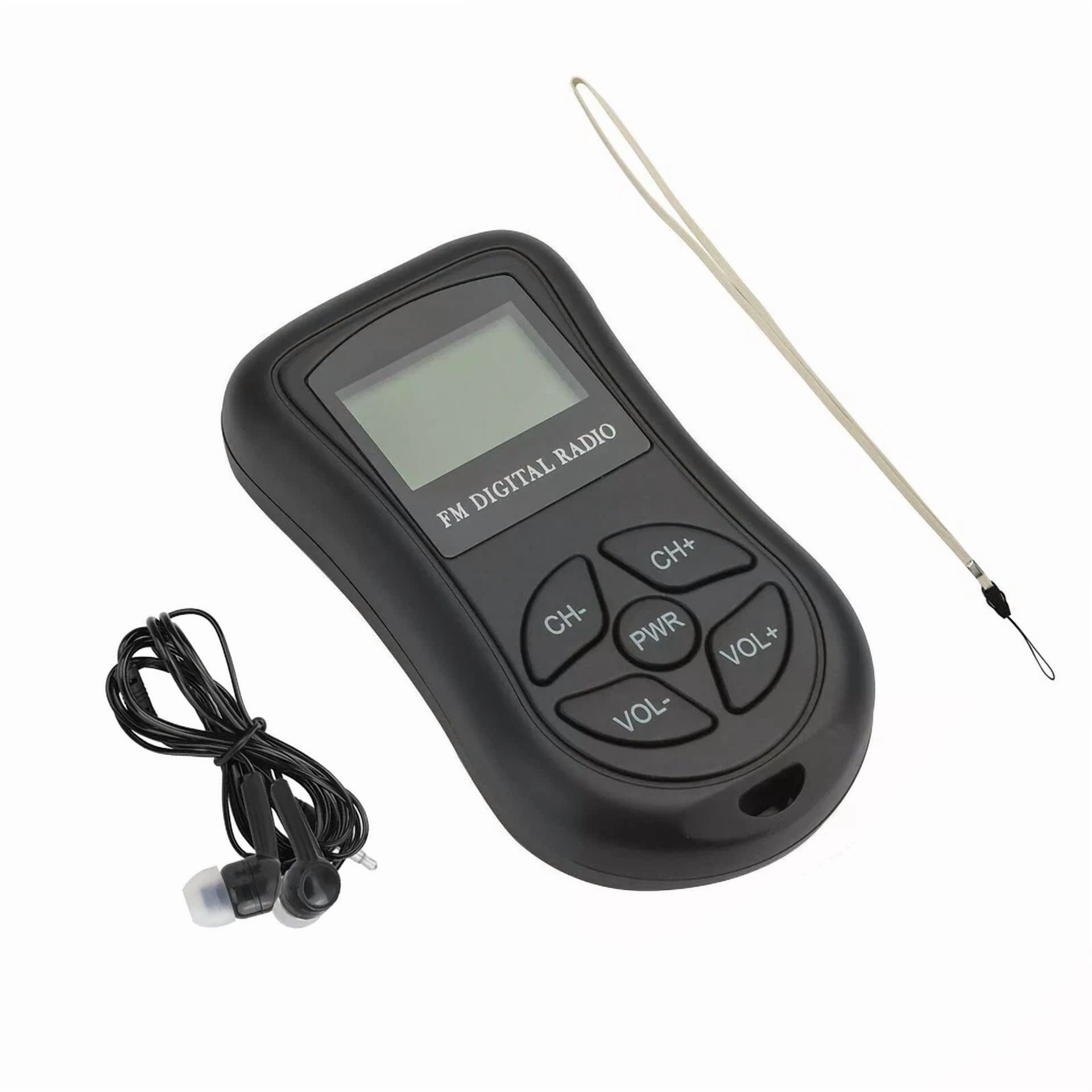 Rhea FM Radio Receiver with DSP Stereo Audio and Earphones (Portable, 8µv Sensitivity) pgyst