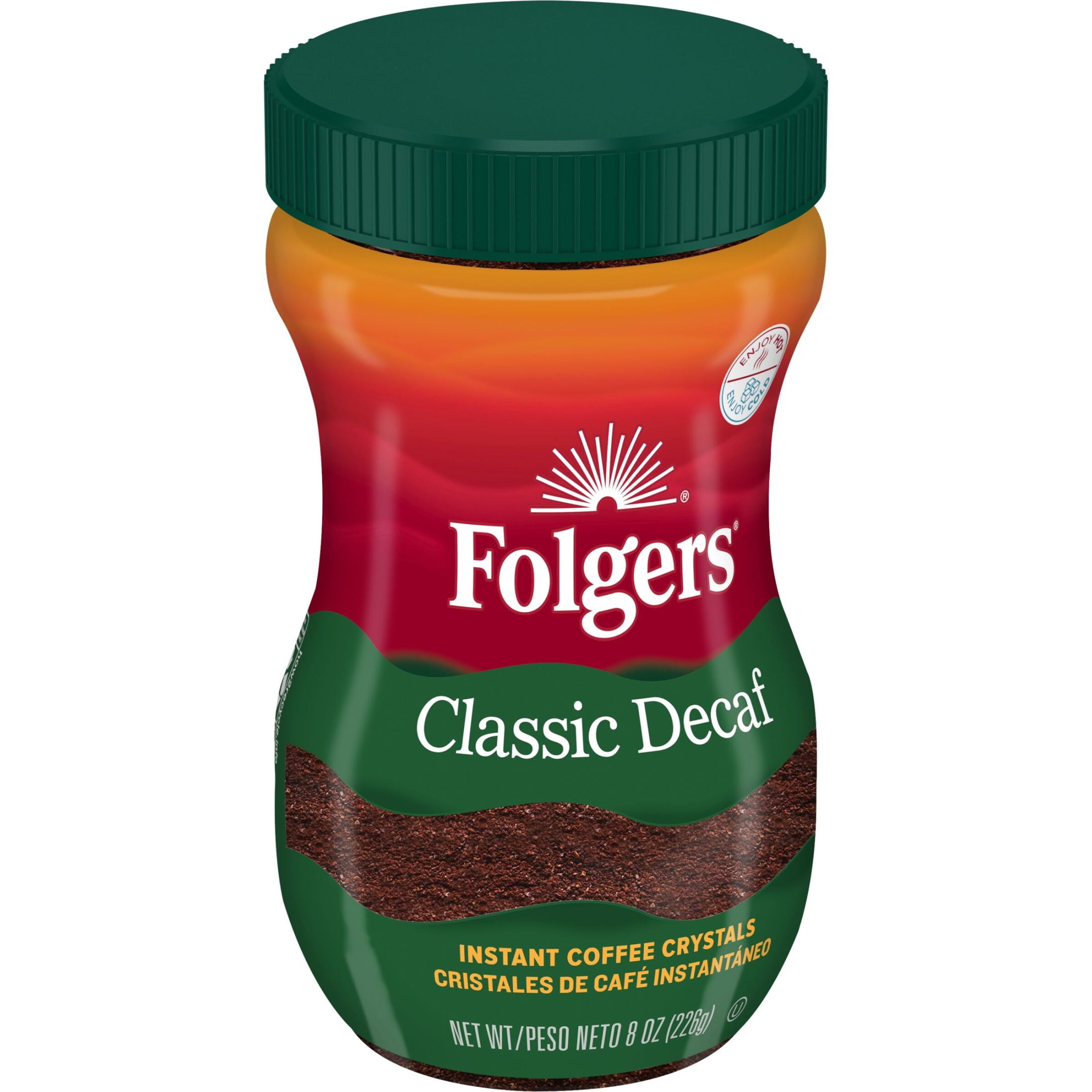 Folgers Classic Decaf Instant Coffee, Smooth Medium Roast (8 oz) iq677 - Image 8