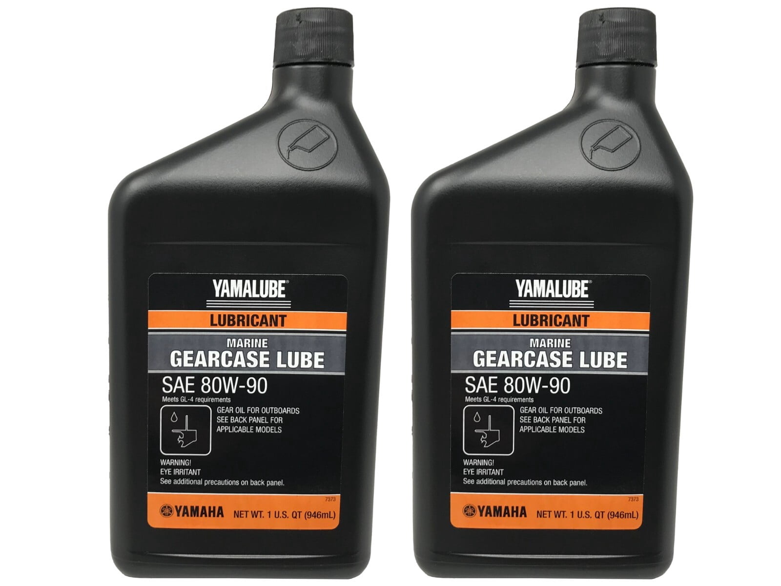 Yamaha OEM Lower Unit Gearcase Lube Oil High-Performance Marine Lubricant (64 fl oz, 2 Pack) bcfhu