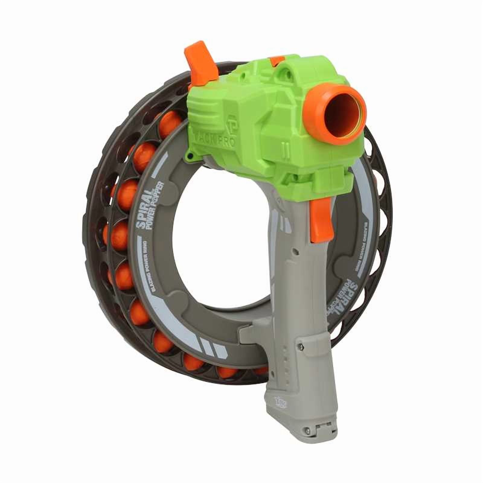 Zing Spiral Power Popper Electric Blaster with Rapid Fire Action (Green, 22-Round) 14060