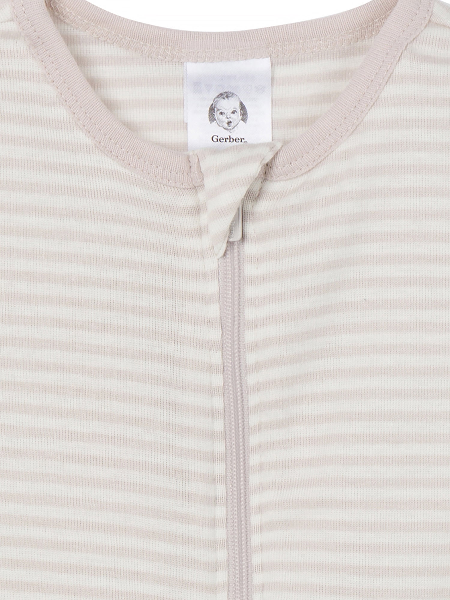 Gerber Gender Neutral Sleep 'N Play Footed Pajamas (Soft Cotton, 2-Pack, Preemie - 6/9 Months) cvfvw