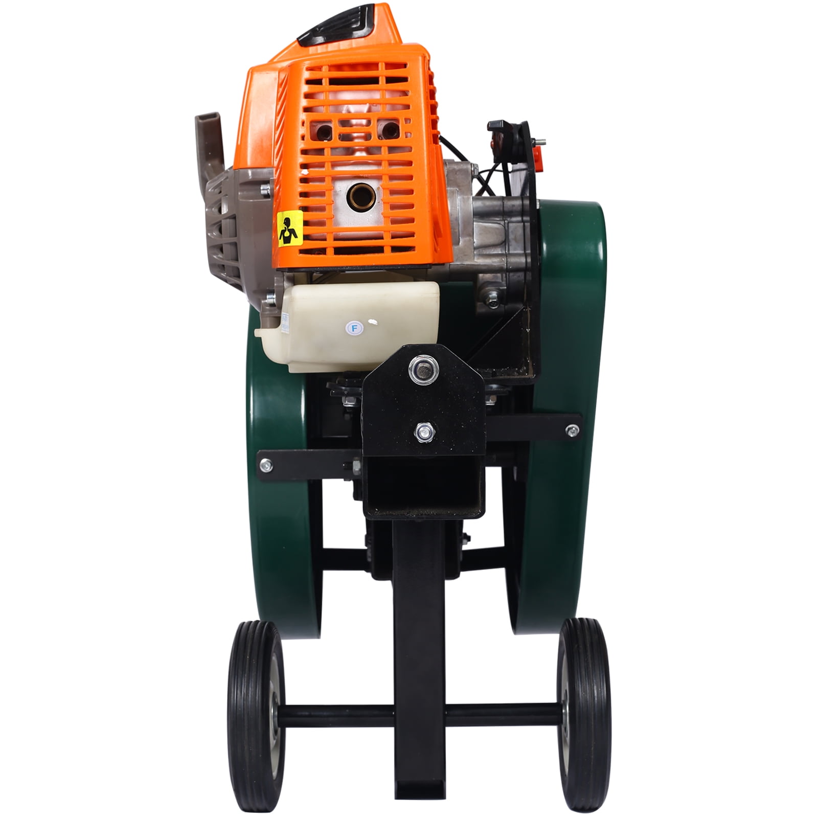 Chery Industrial 7-Ton Horizontal Gas Log Splitter, Portable 63cc Engine Firewood Processor (Green, 20 in) 1gn4c