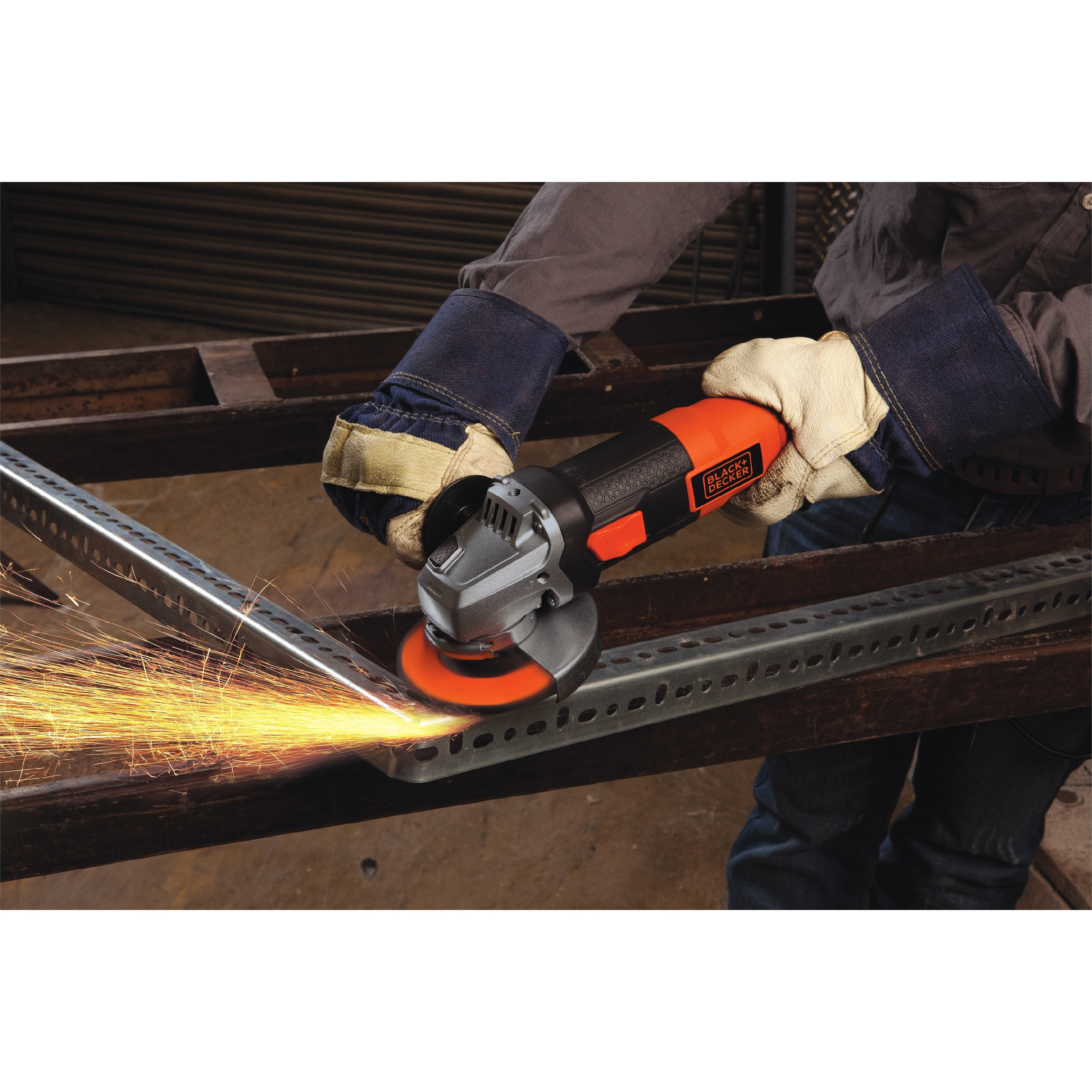 BLACK+DECKER 4.5-Inch Angle Grinder, 6-Amp Corded Power Tool with 3-Position Side Handle (Black) su7gx