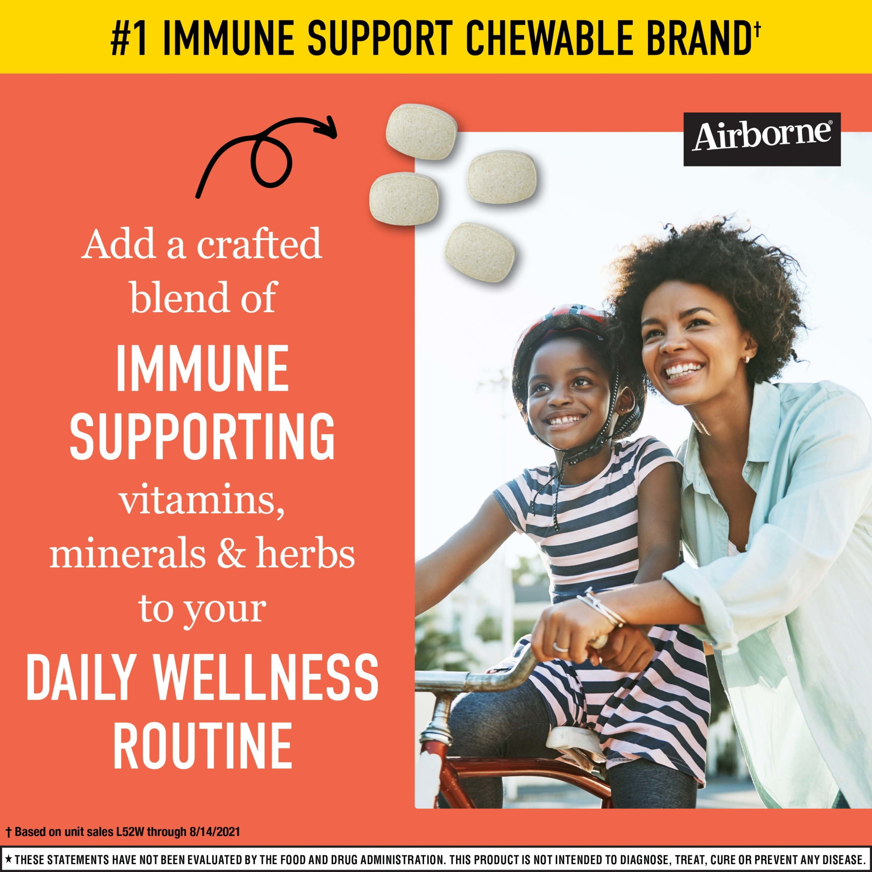 Airborne Vitamin C Immune Support Effervescent Tablets with Zinc and Selenium (Citrus, 32 ct) j5s1z