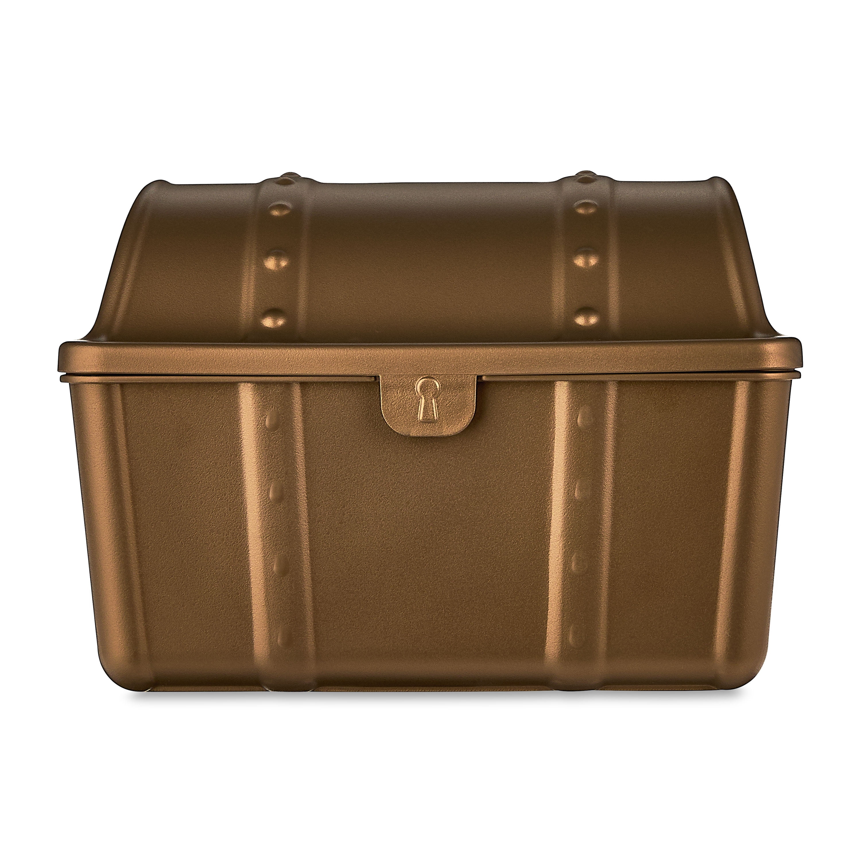 Pen+Gear Treasure Box Storage Organizer for Classroom and Office Supplies (Bronze, 9 in x 7 in x 6.25 in) i9hph
