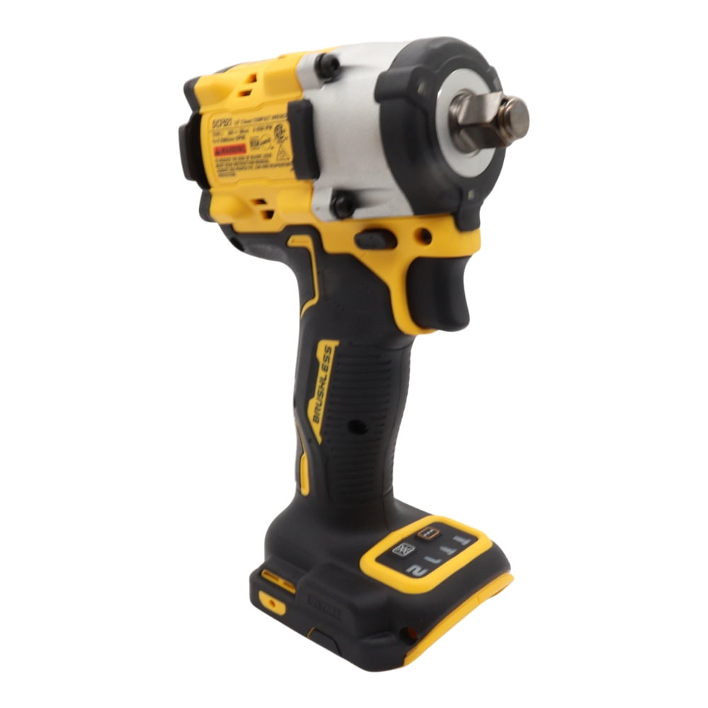 DEWALT DCF921P2 20V Cordless 1/2 in Impact Wrench Kit (Yellow, 2 Batteries and Charger) loru8