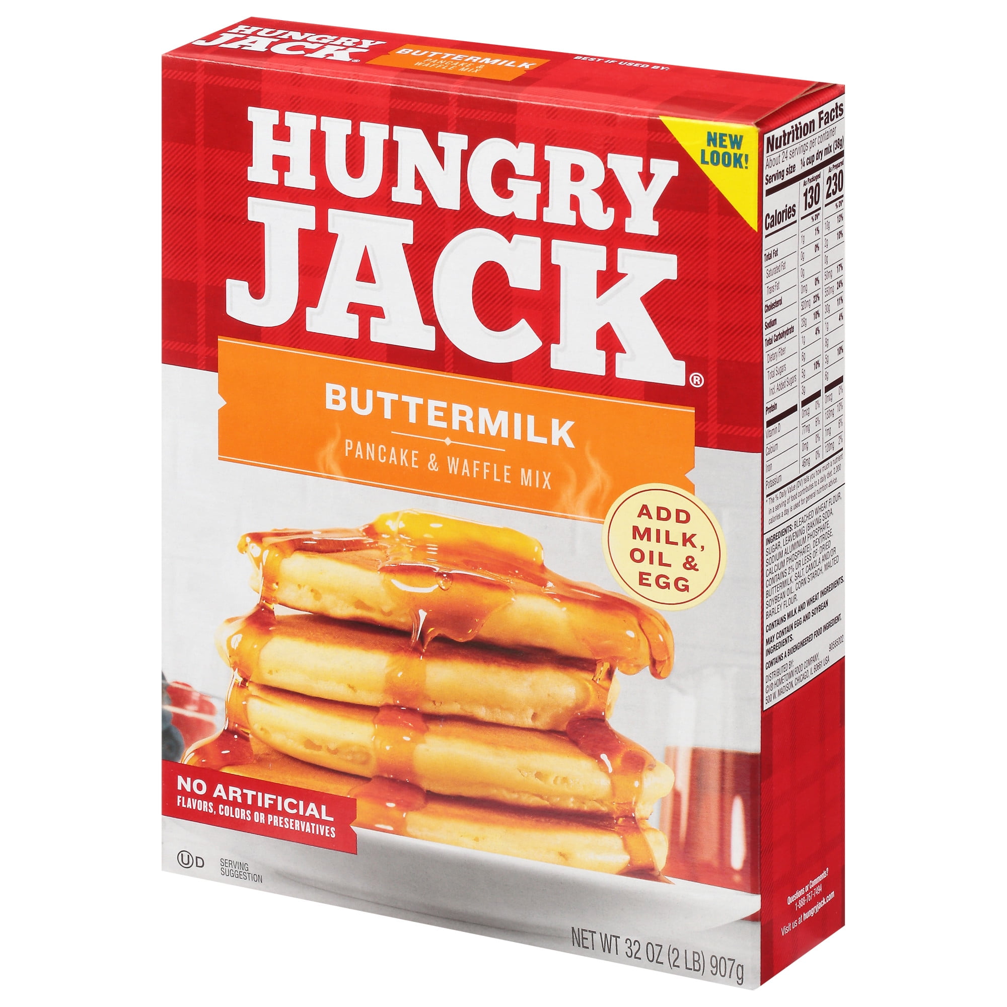 Hungry Jack Buttermilk Pancake and Waffle Mix (32 oz) wiu00