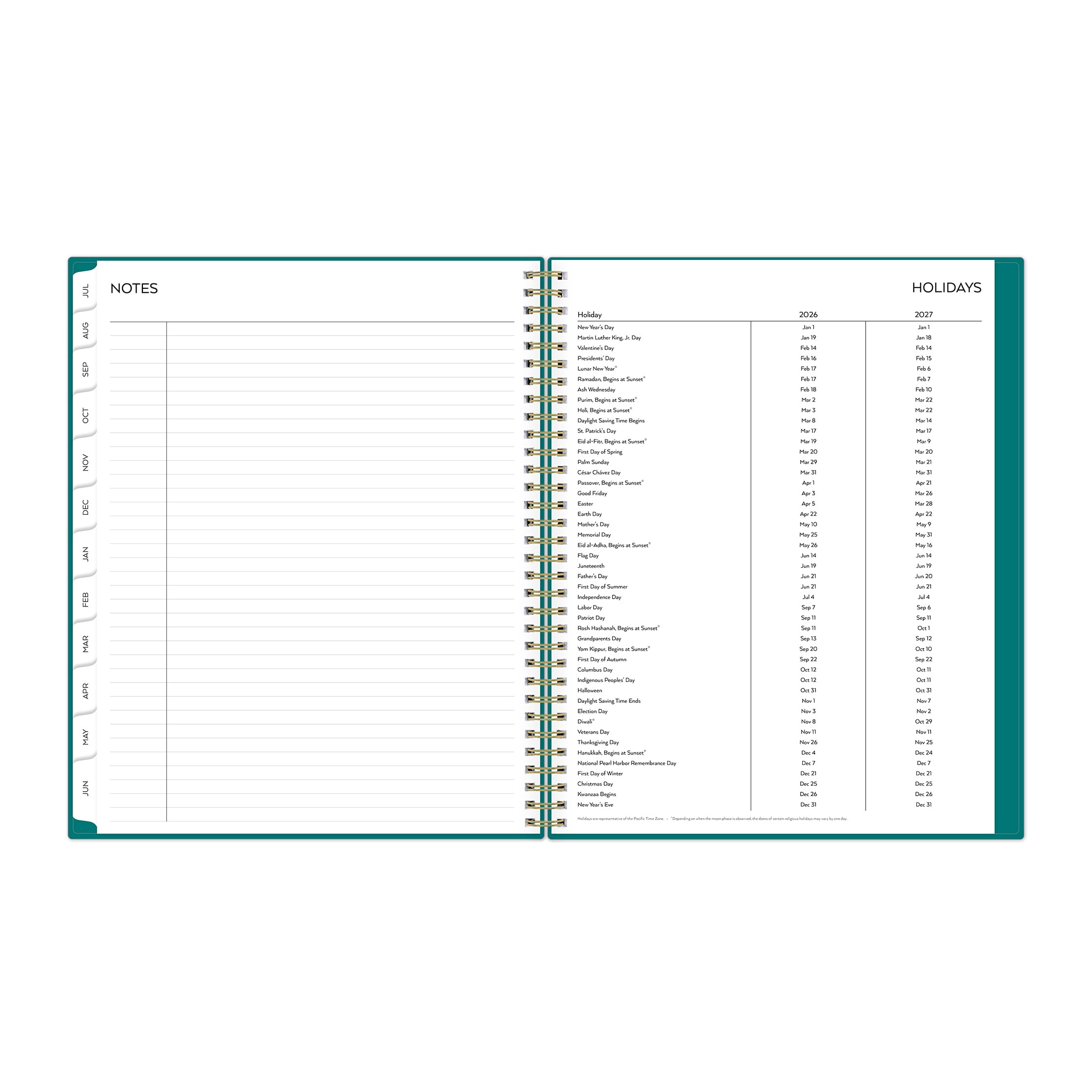 Pen+Gear 15-Month Academic Planner, Monthly and Weekly Layout, Professional Organizer (Teal, 8.5 in x 11 in) xyqgg