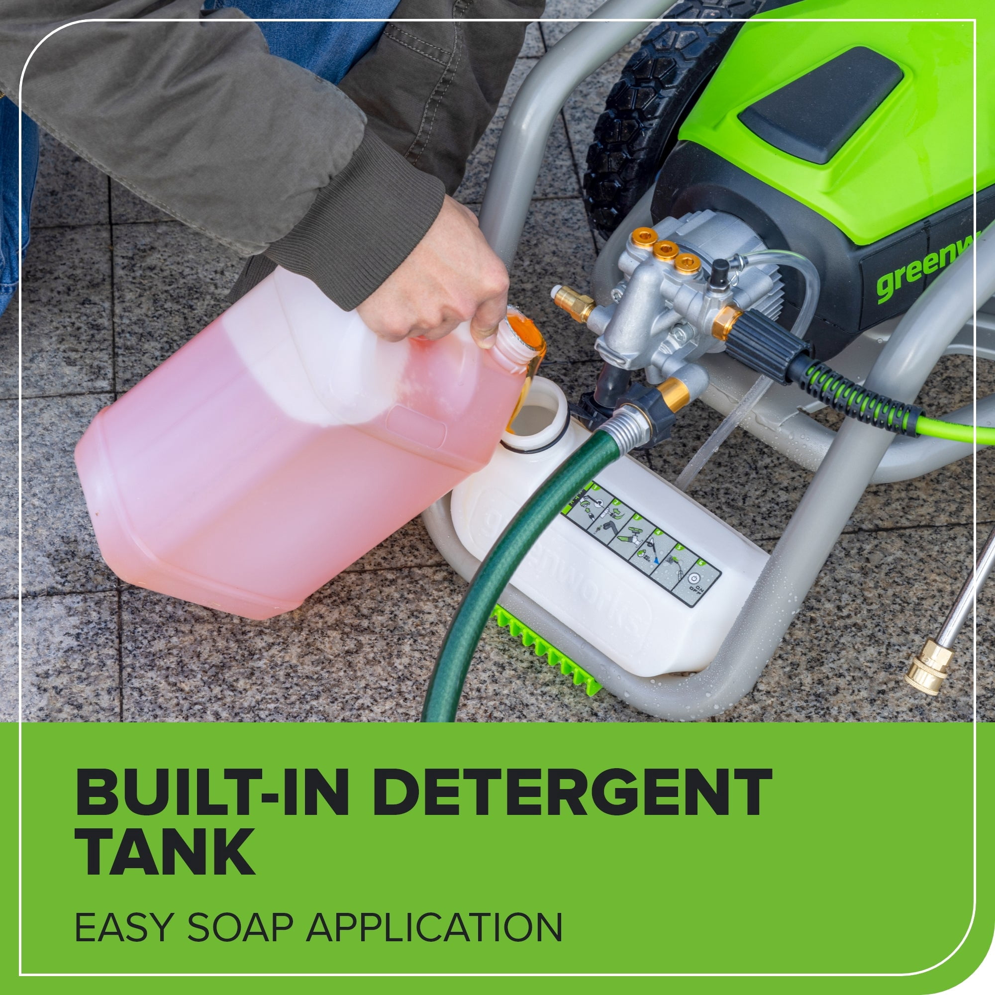 Greenworks Electric Pressure Washer, 2700 PSI 2.3 GPM Max, TruBrushless Motor Technology (2700 PSI) jjuh7