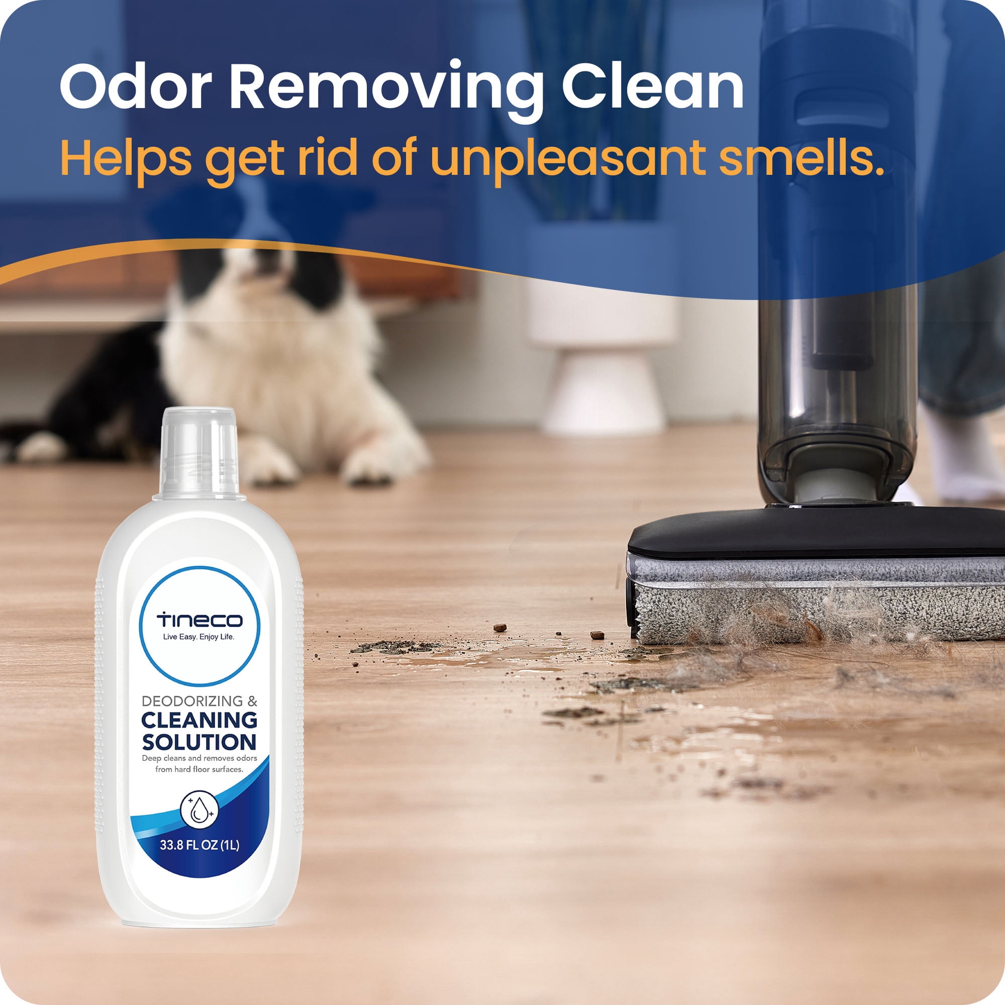 Tineco Multi-Surface Cleaning Solution for Floor Washers and Wet Dry Vacuums (Concentrated, 67.6 fl oz, 2-Pack) sfjok