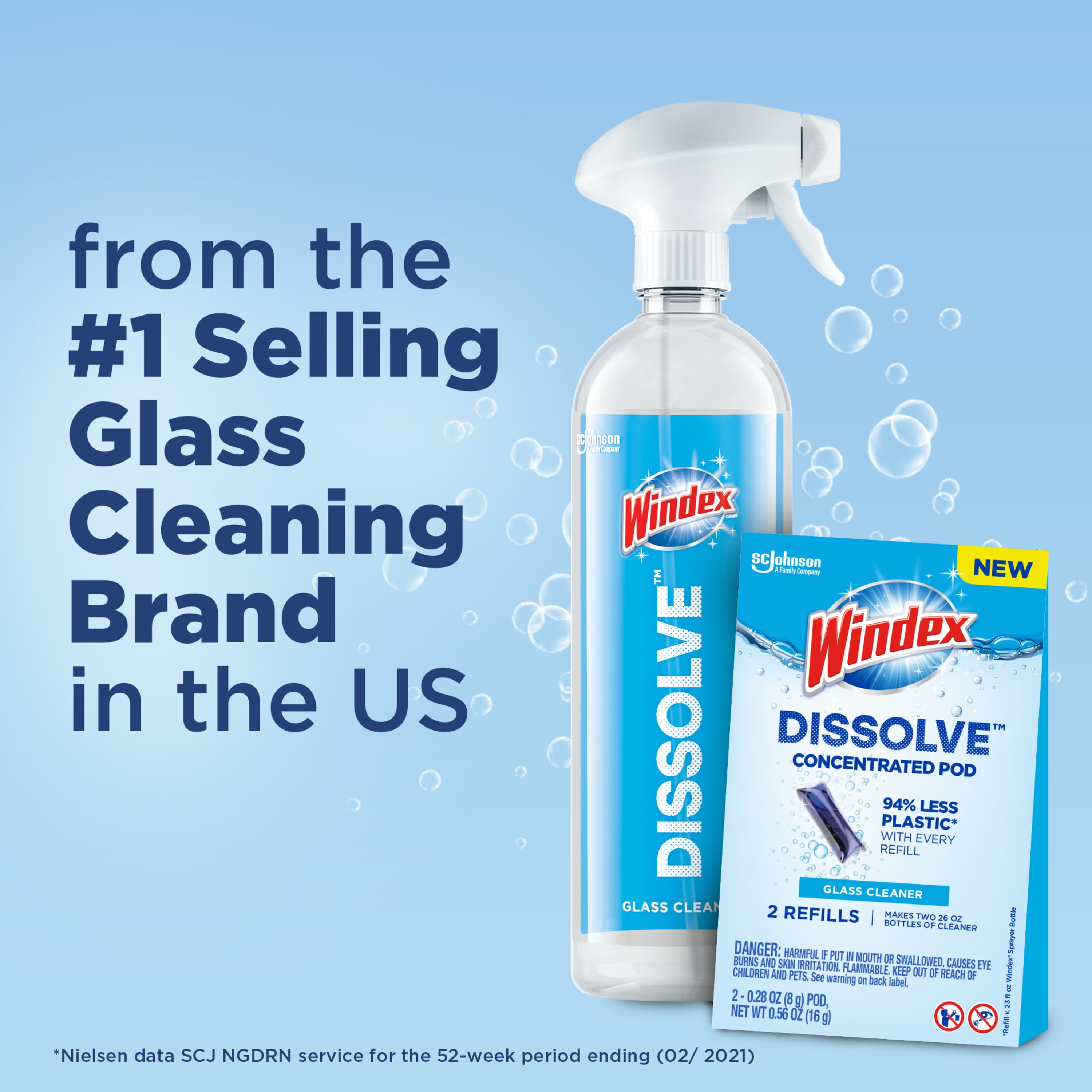 Windex Dissolve Concentrated Glass Cleaner Refill Pods (2 Count) vv8io